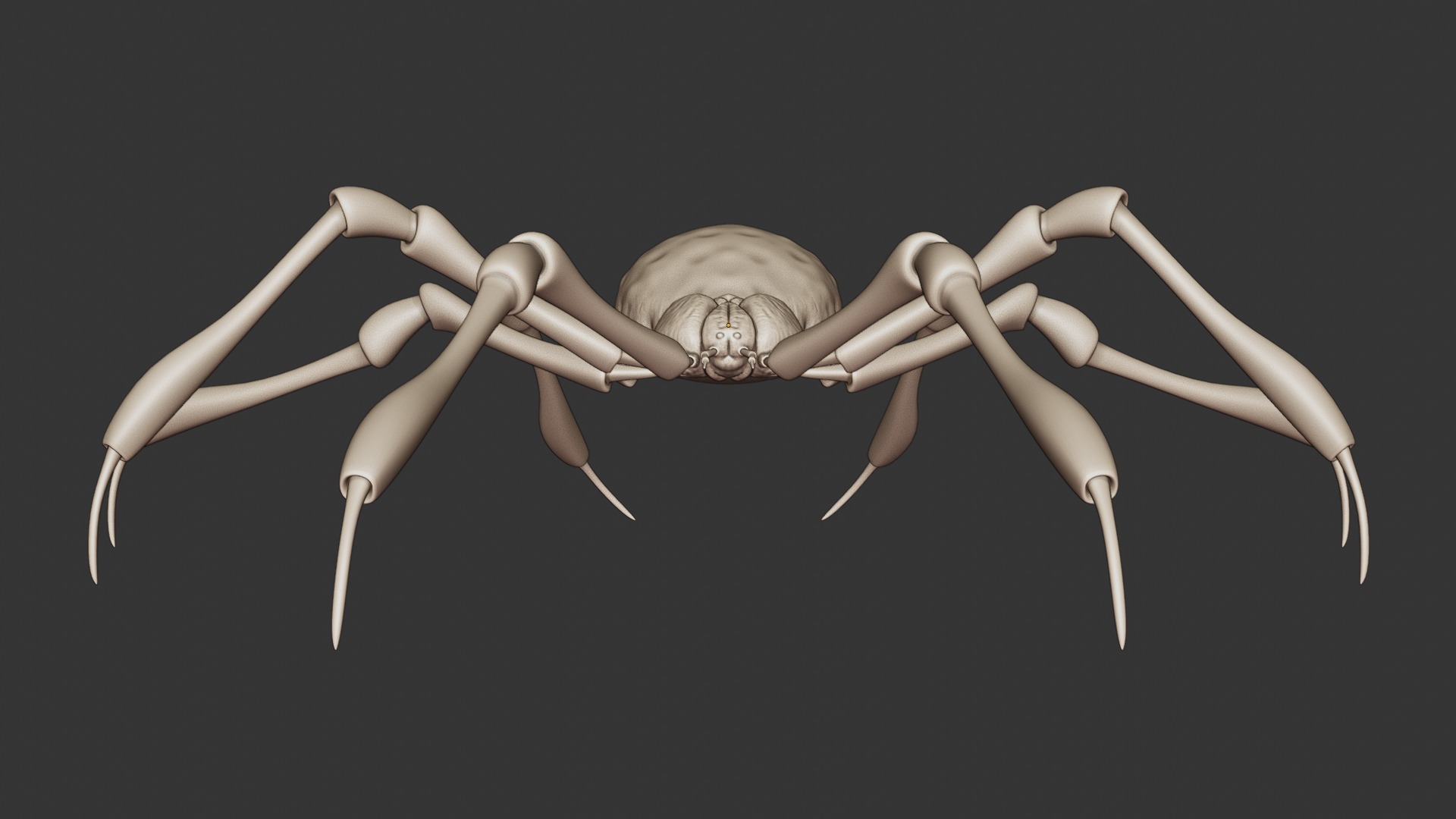 Stylized Spider Creature - High Poly Fantasy 3D Model 3D print model_26