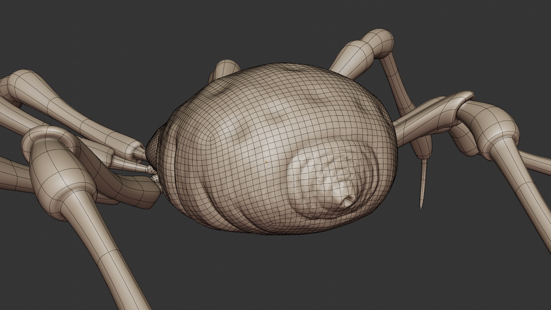 Stylized Spider Creature - High Poly Fantasy 3D Model 3D print model_17