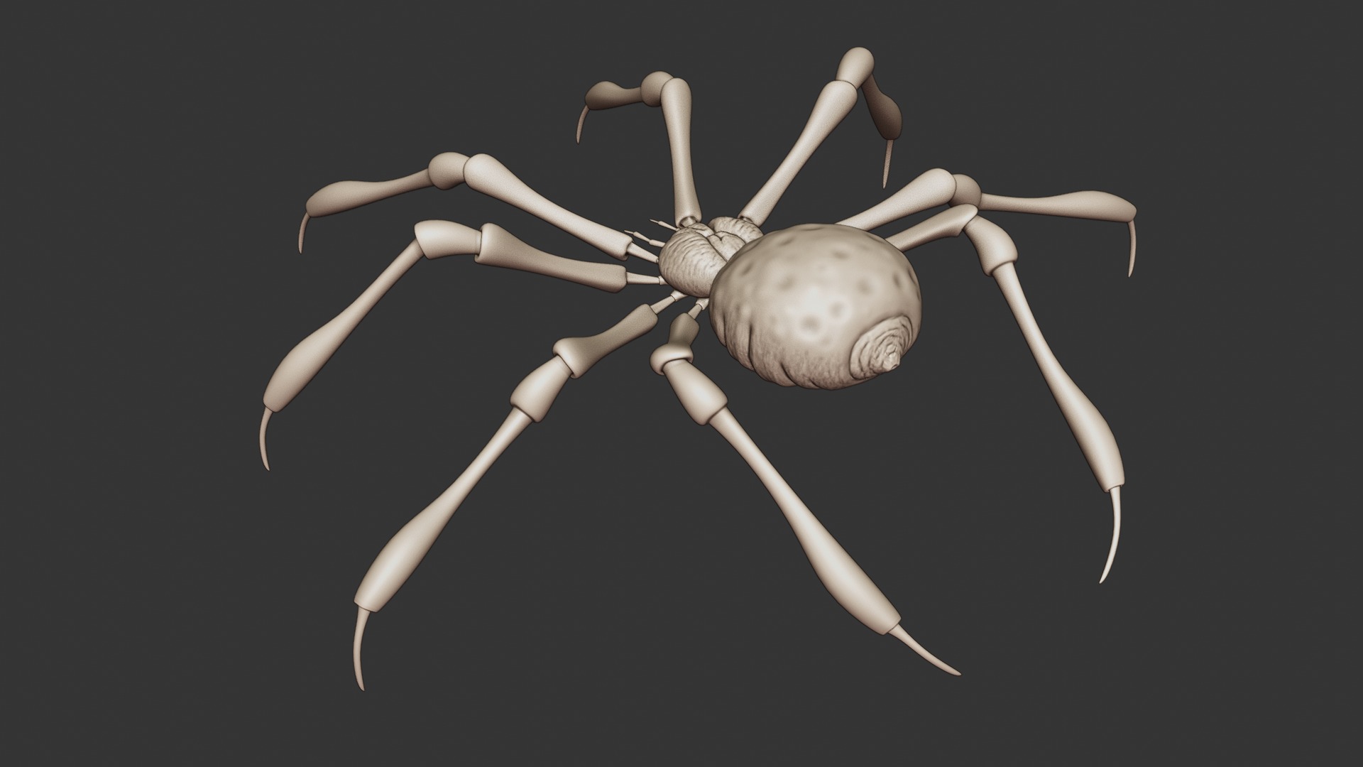 Stylized Spider Creature - High Poly Fantasy 3D Model 3D print model_12