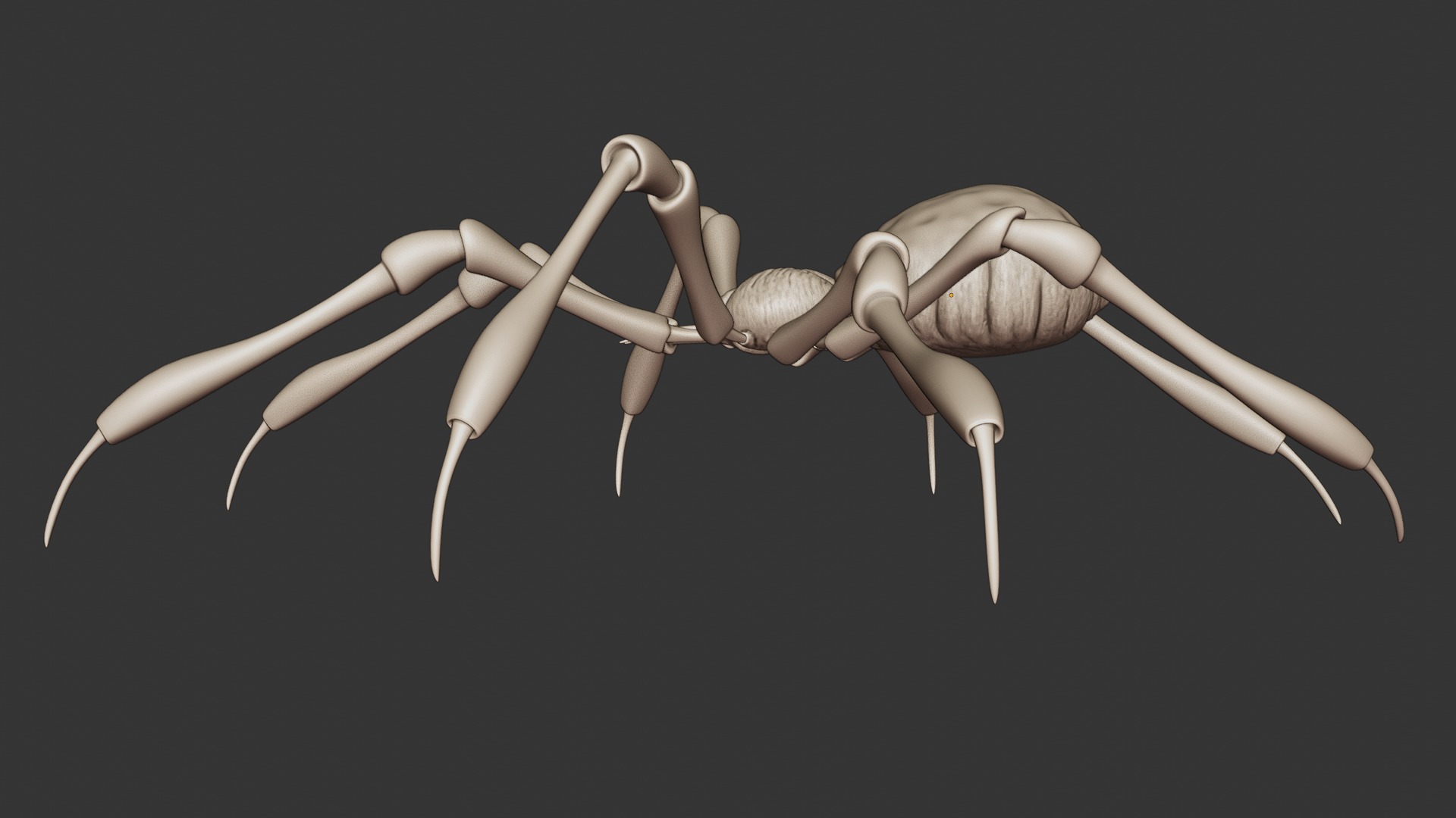Stylized Spider Creature - High Poly Fantasy 3D Model 3D print model_28