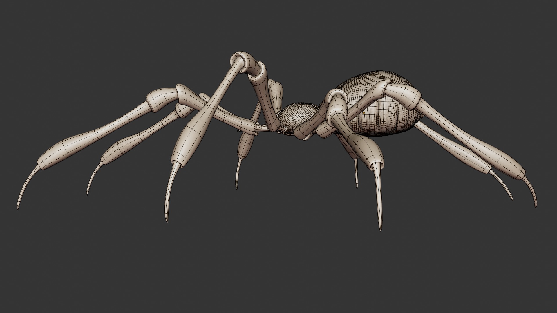 Stylized Spider Creature - High Poly Fantasy 3D Model 3D print model_29