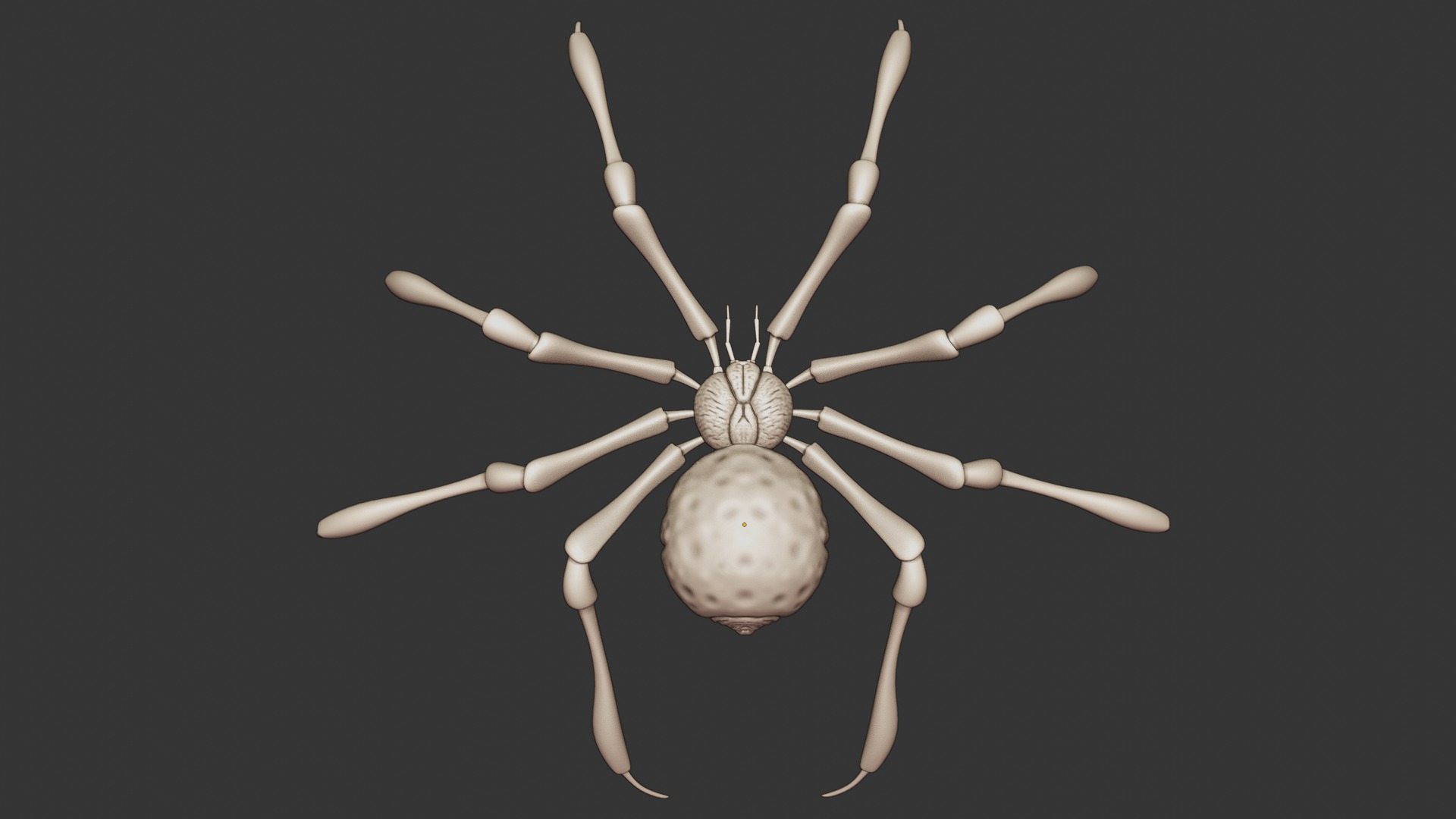 Stylized Spider Creature - High Poly Fantasy 3D Model 3D print model_18