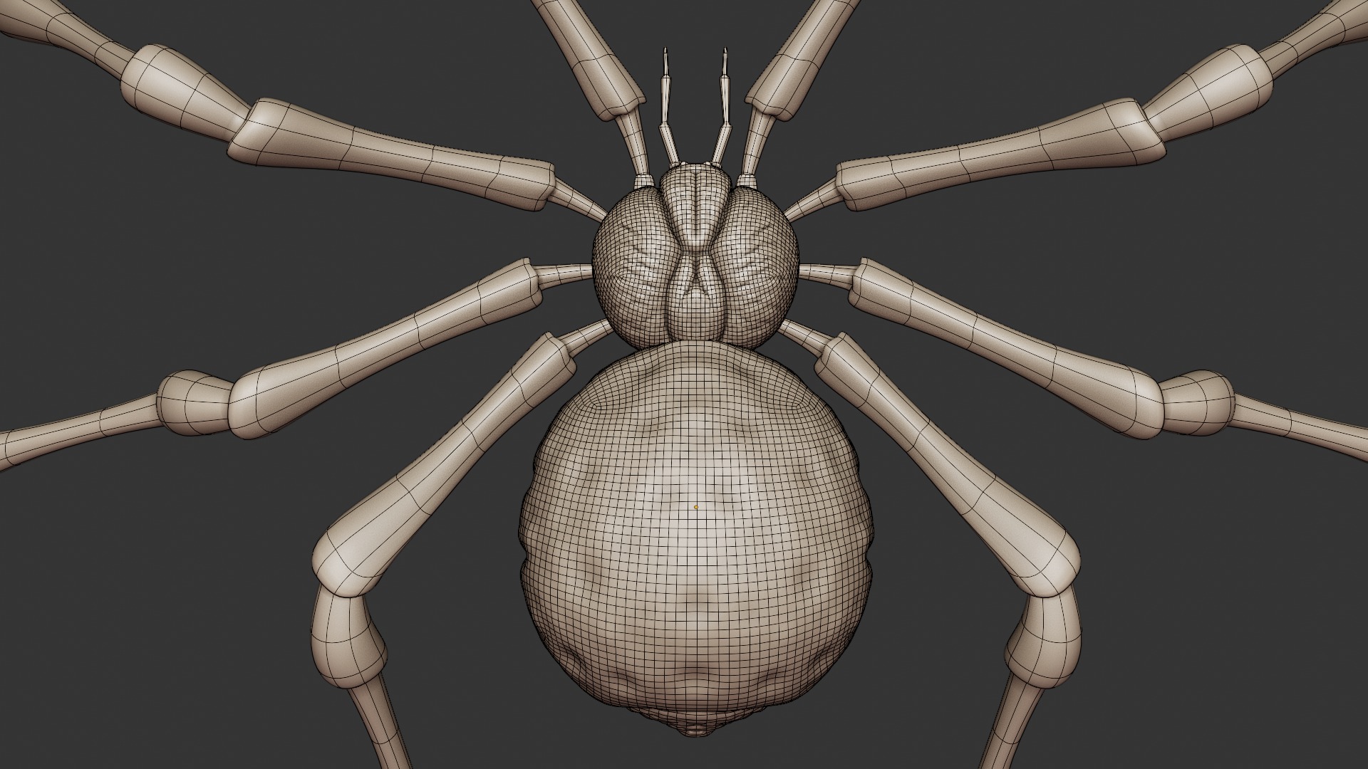 Stylized Spider Creature - High Poly Fantasy 3D Model 3D print model_21