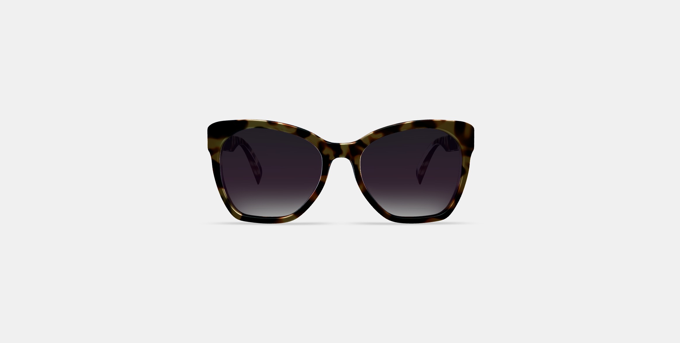 Rhea Low Bridge Fit Sunglasses in Truffle Tortoise 3D model_10