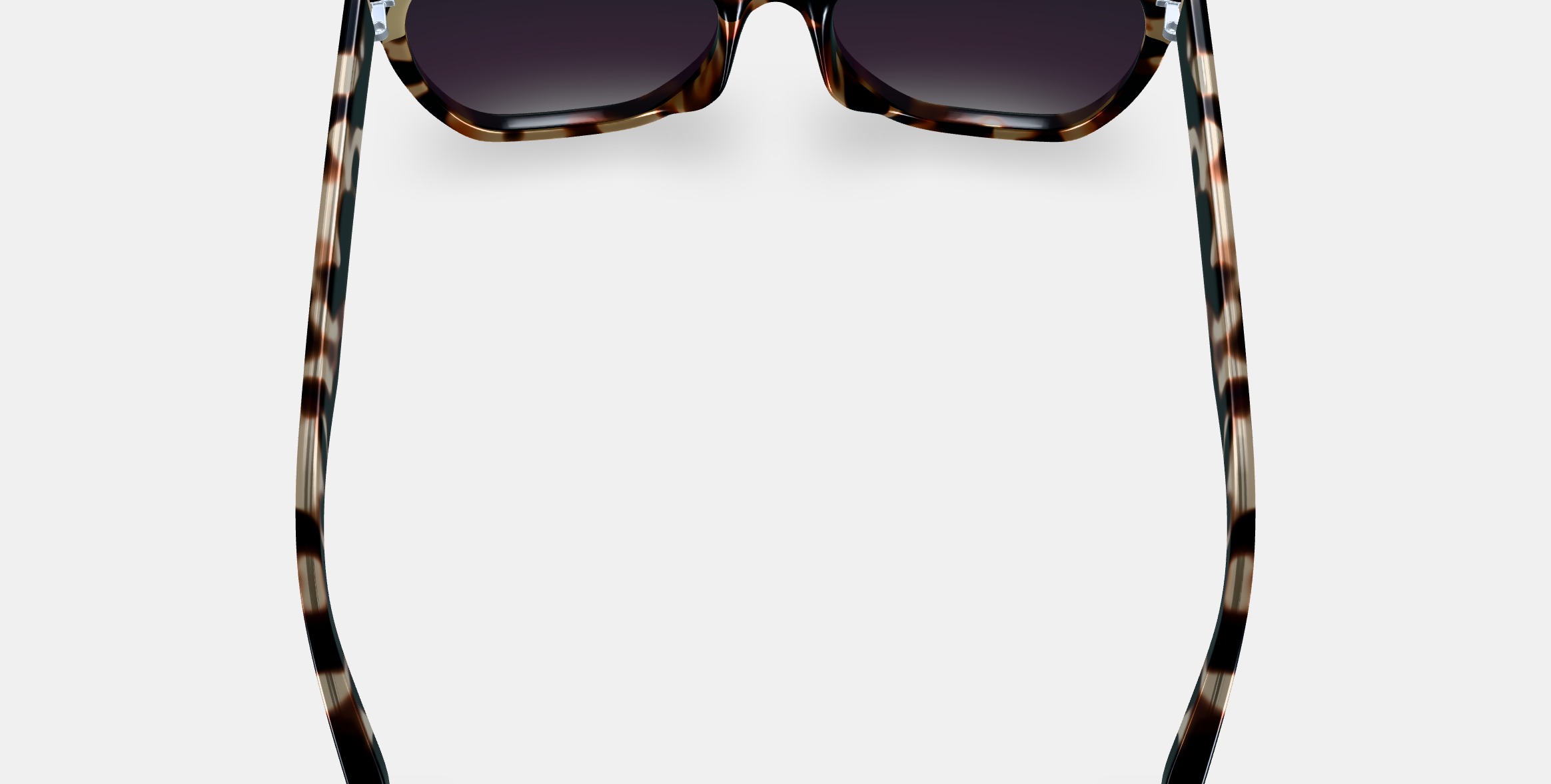 Rhea Low Bridge Fit Sunglasses in Truffle Tortoise 3D model_4