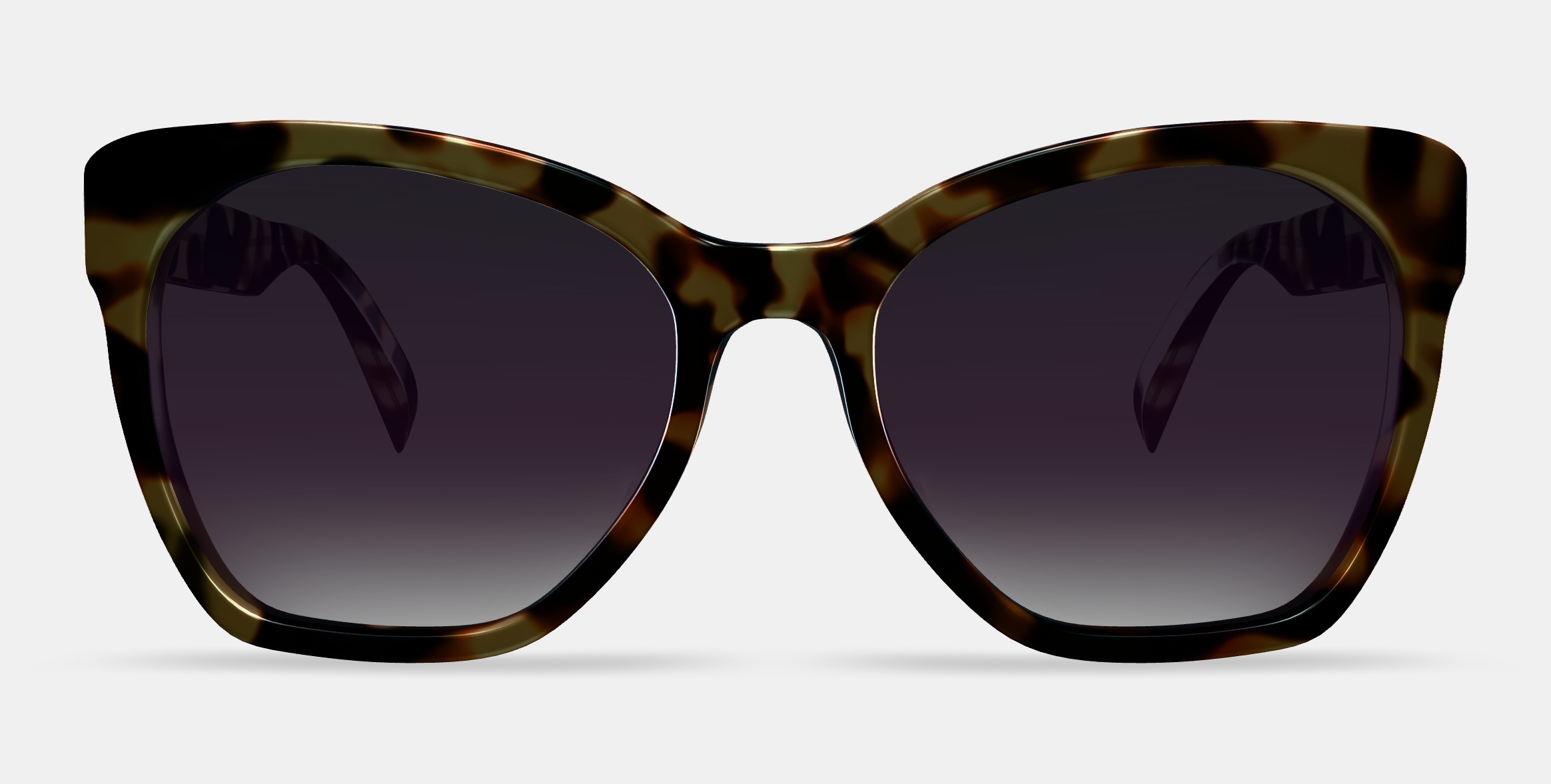Rhea Low Bridge Fit Sunglasses in Truffle Tortoise 3D model_11