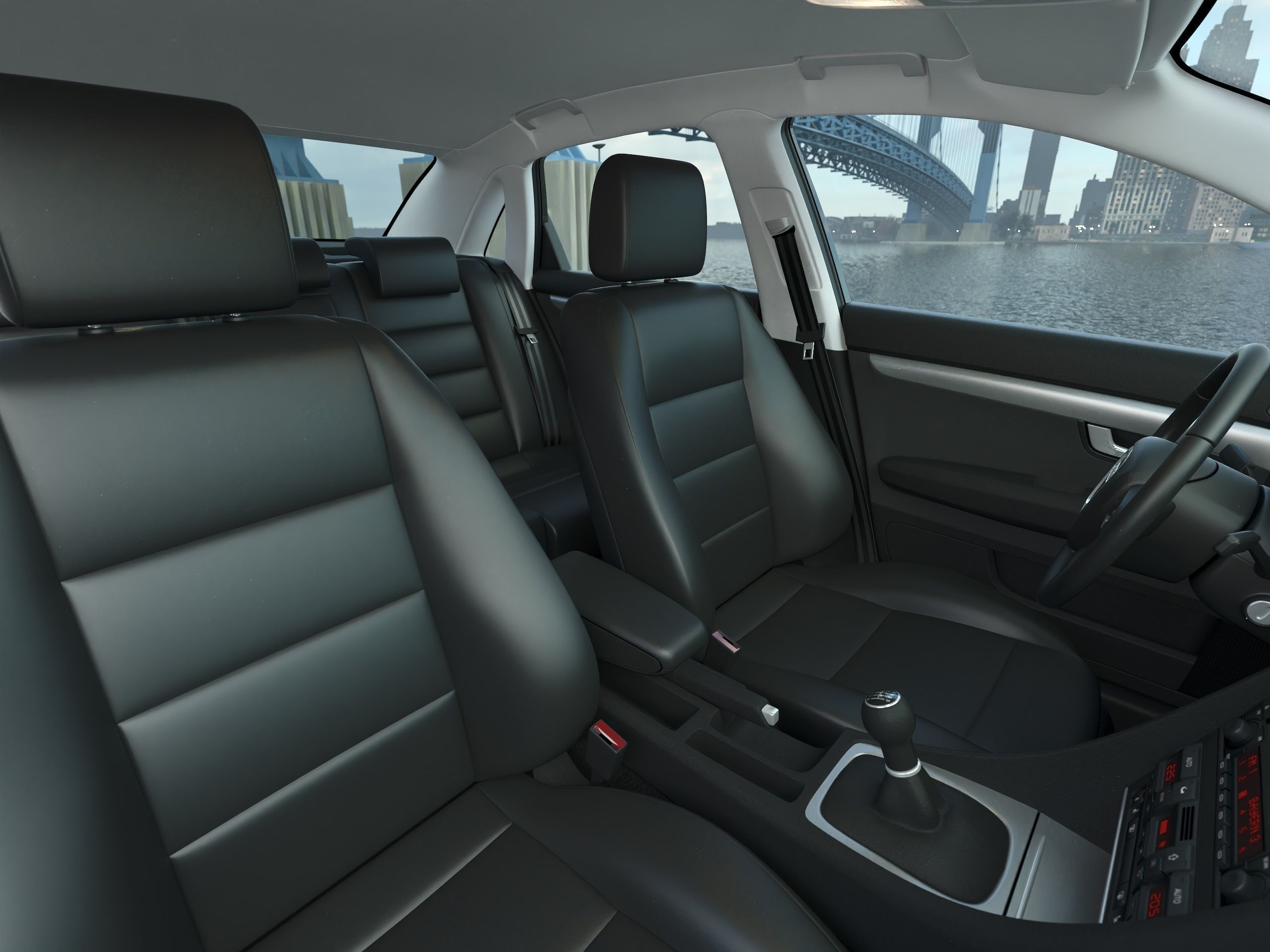 Audi A4 2005 3D model_10