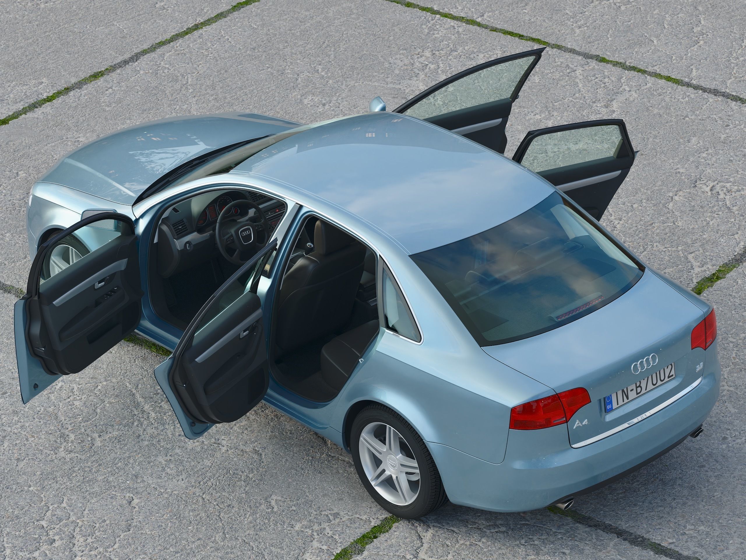 Audi A4 2005 3D model_6
