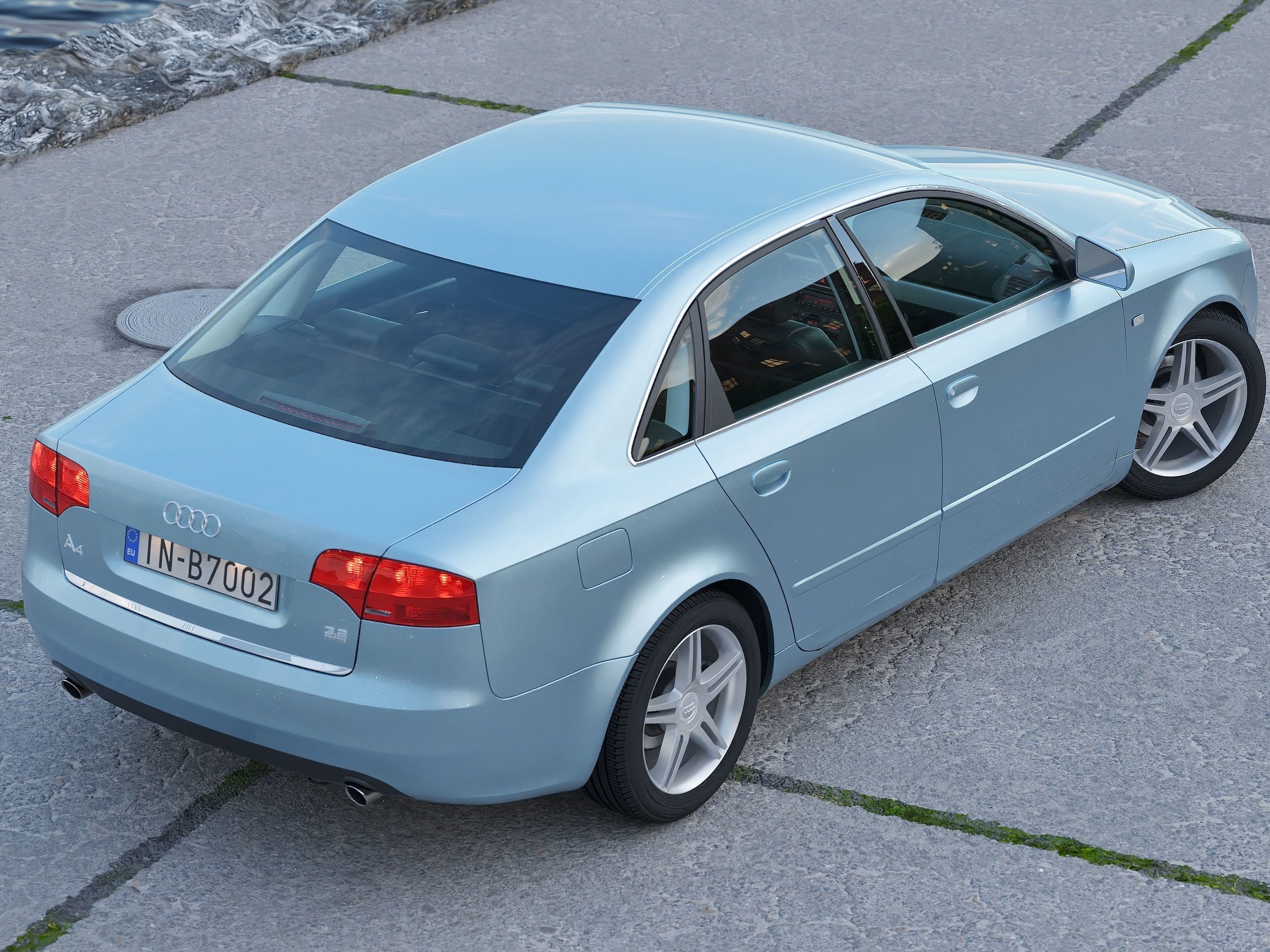 Audi A4 2005 3D model_1