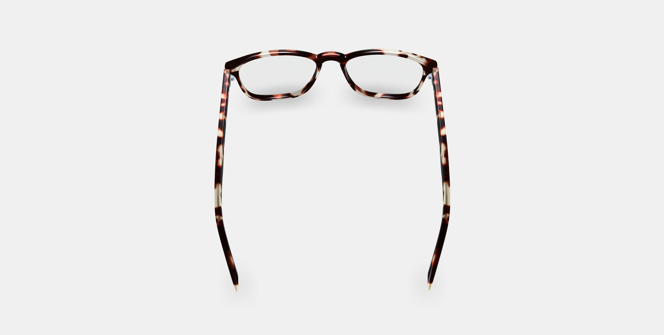 Vaughan Eyeglasses in Burnt Lemon Tortoise 3D model_3