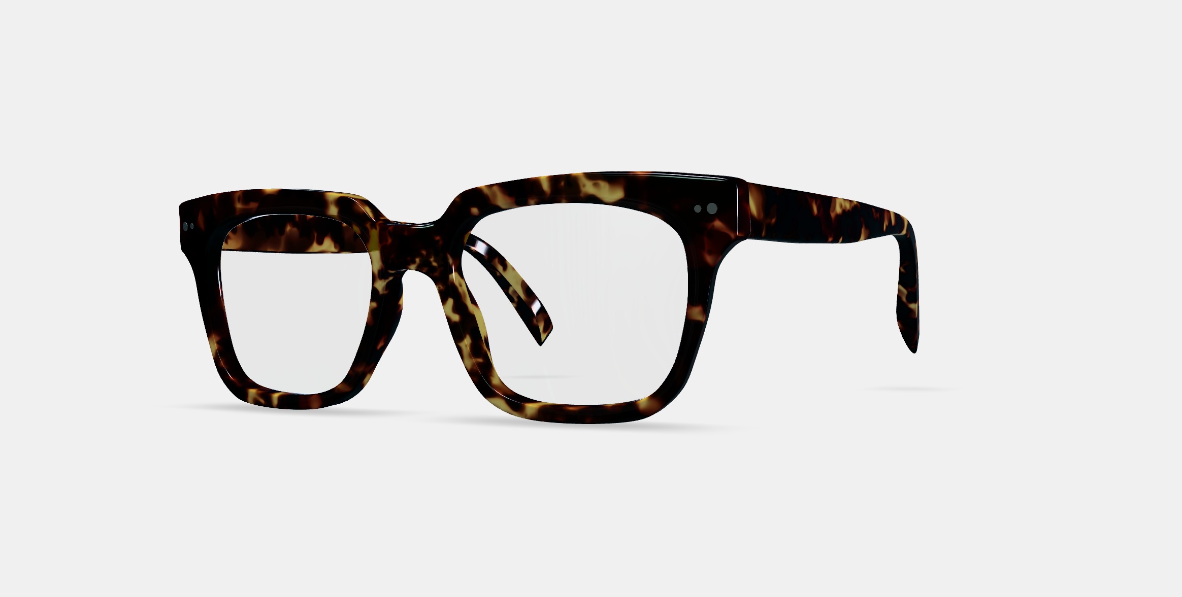 Winston Eyeglasses in Black Oak Tortoise 3D model_13