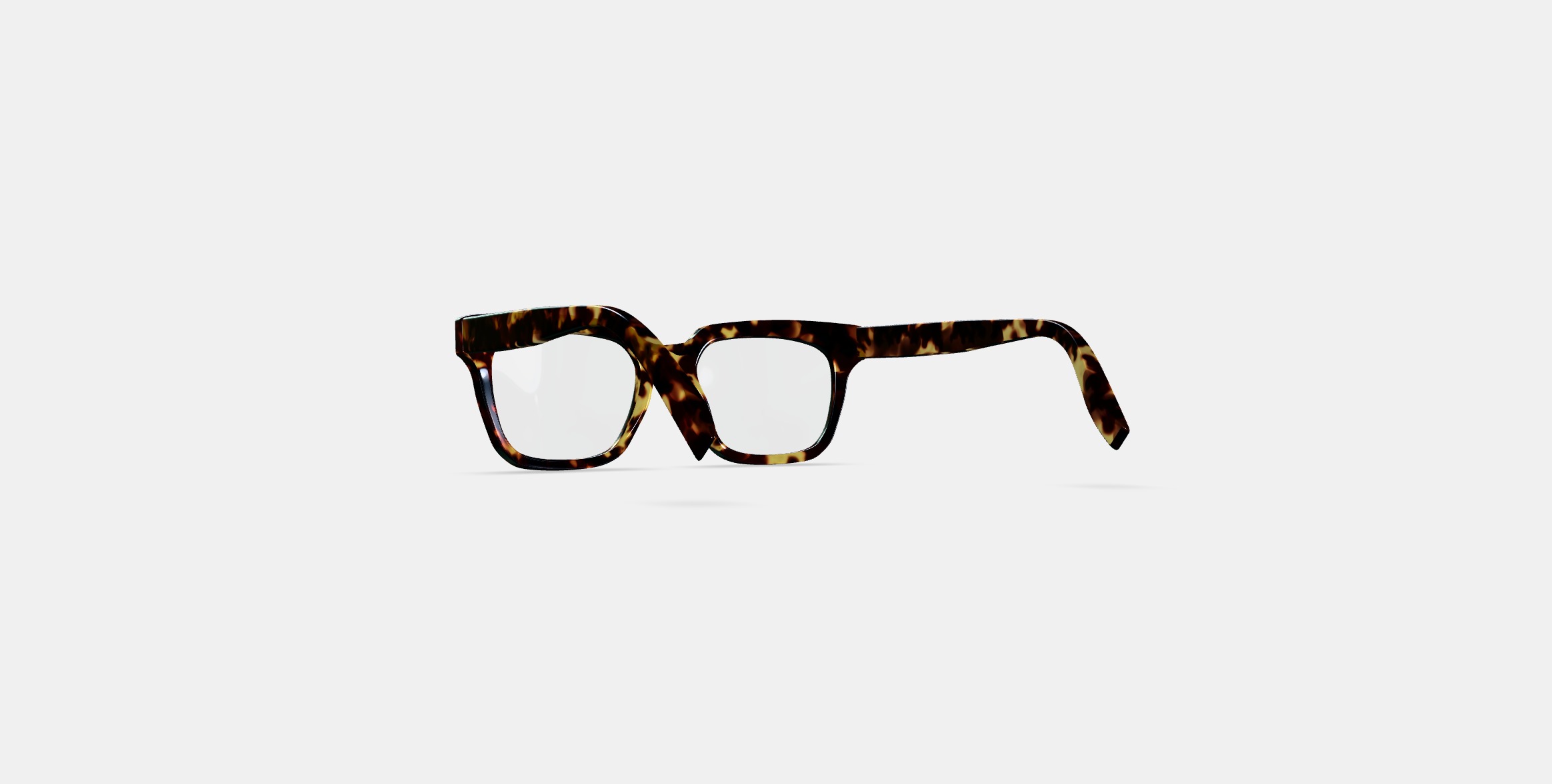 Winston Eyeglasses in Black Oak Tortoise 3D model_16