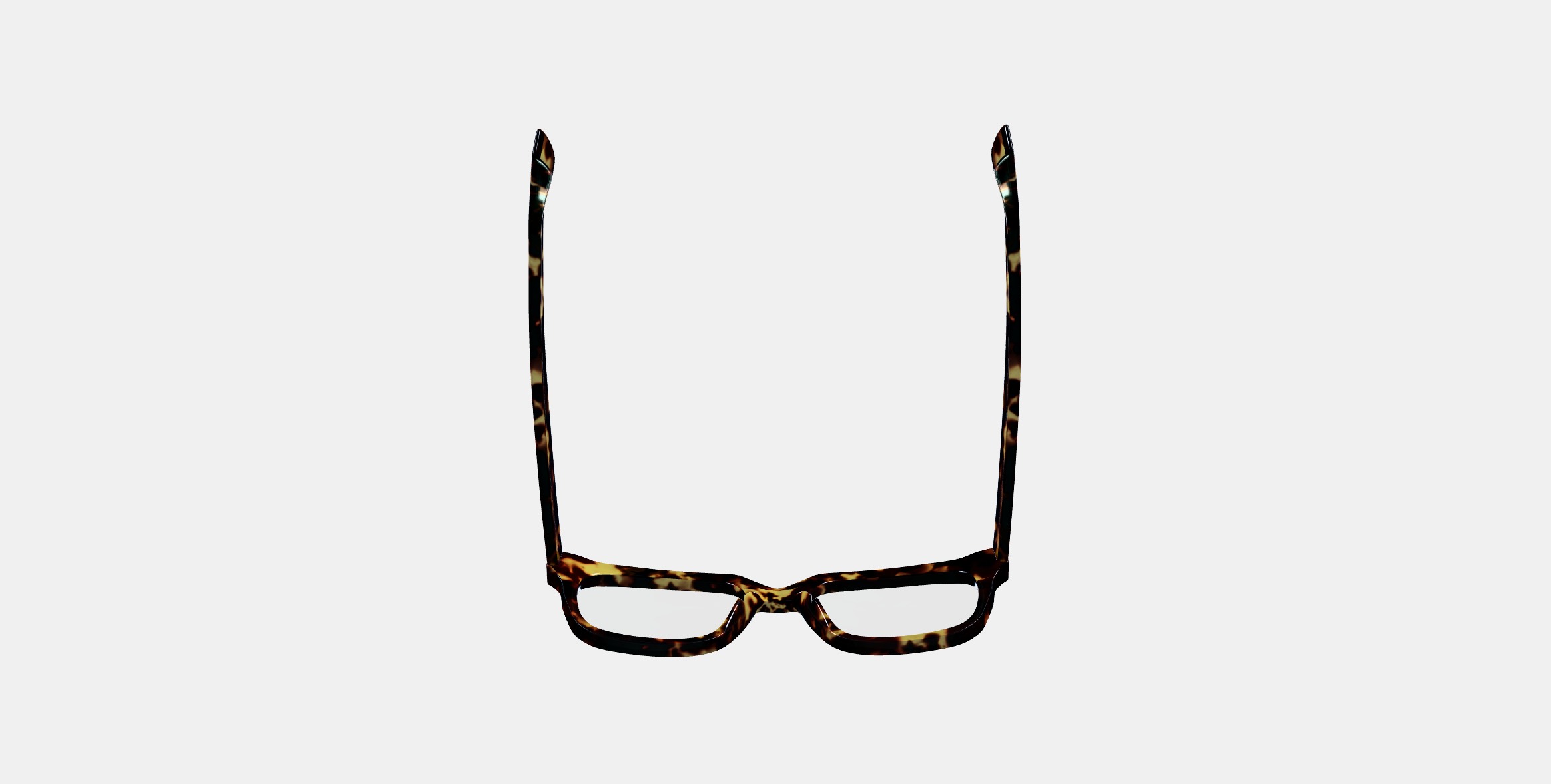 Winston Eyeglasses in Black Oak Tortoise 3D model_7