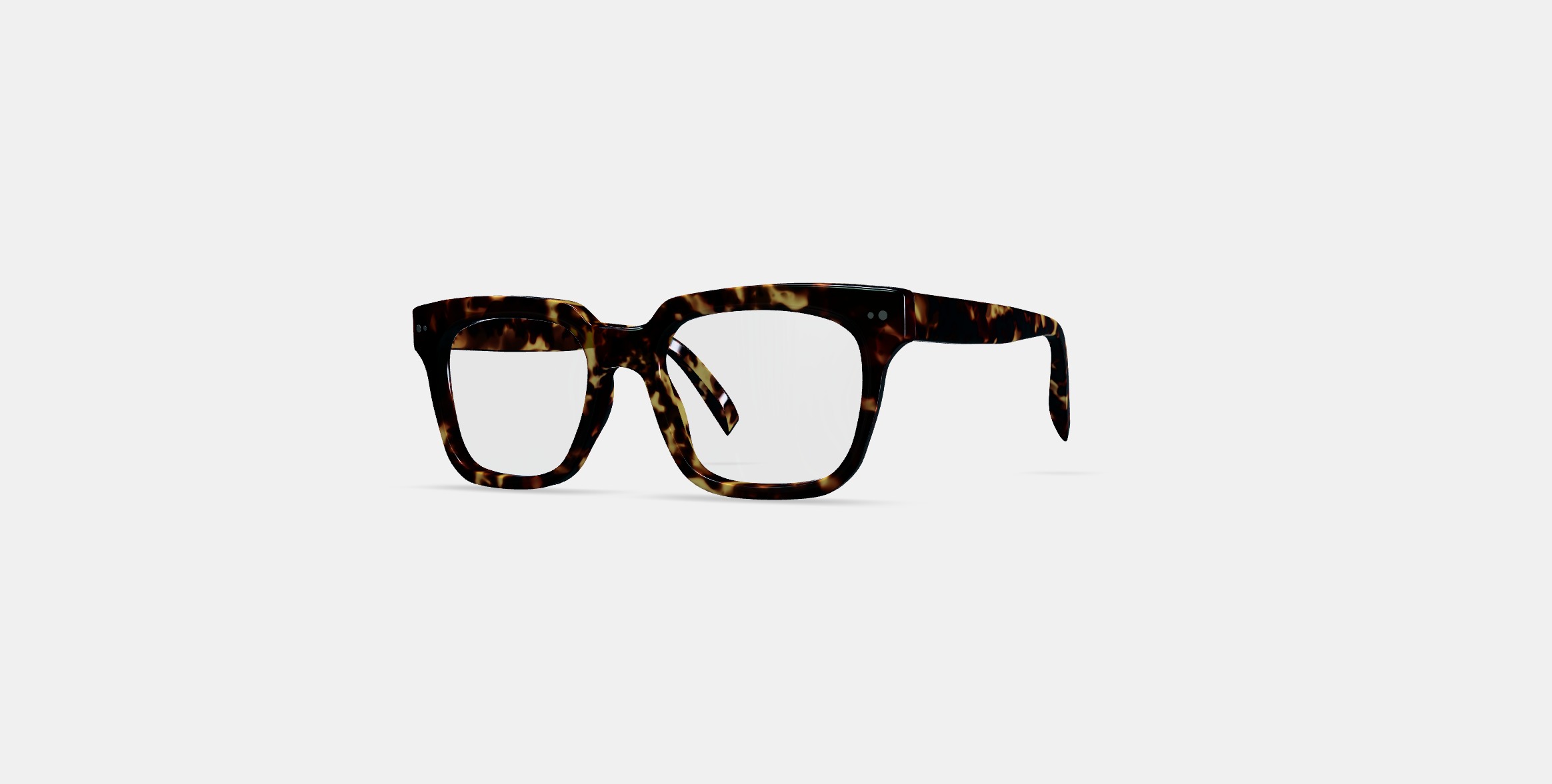 Winston Eyeglasses in Black Oak Tortoise 3D model_12