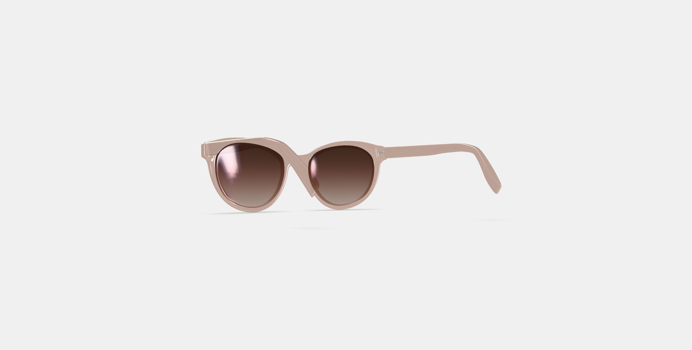 Raina Sunglasses in Elderflower Crystal 3D model_16