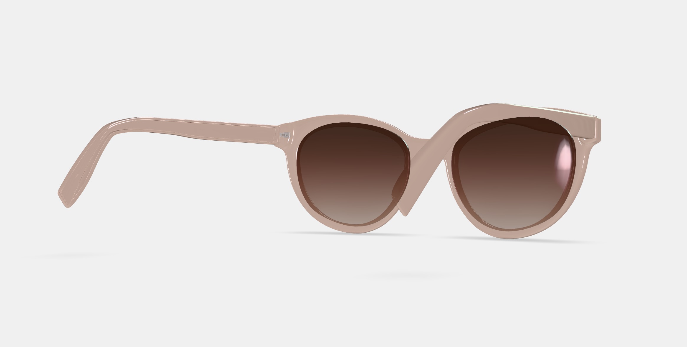 Raina Sunglasses in Elderflower Crystal 3D model_6
