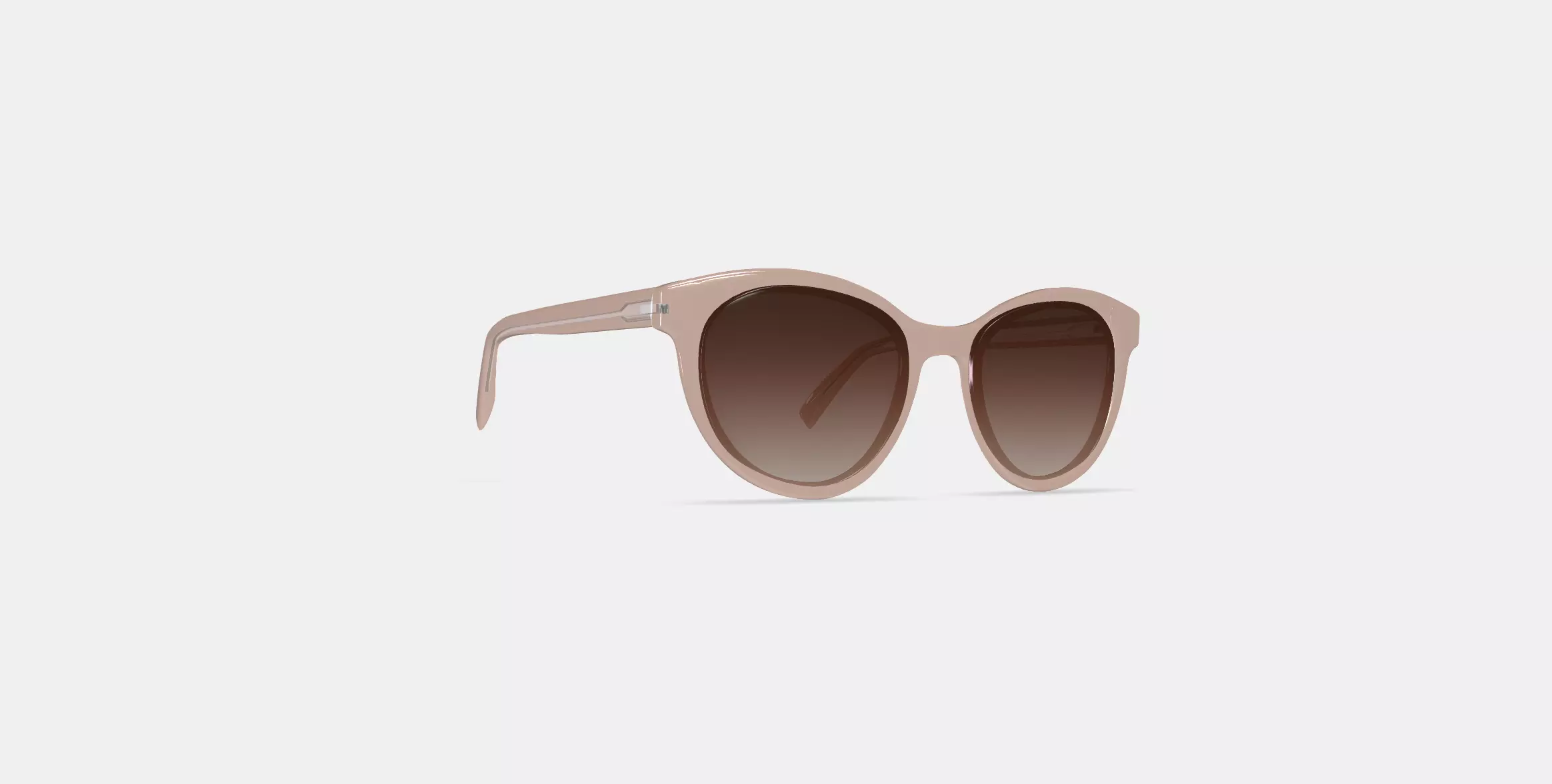 Raina Sunglasses in Elderflower Crystal 3D model_0