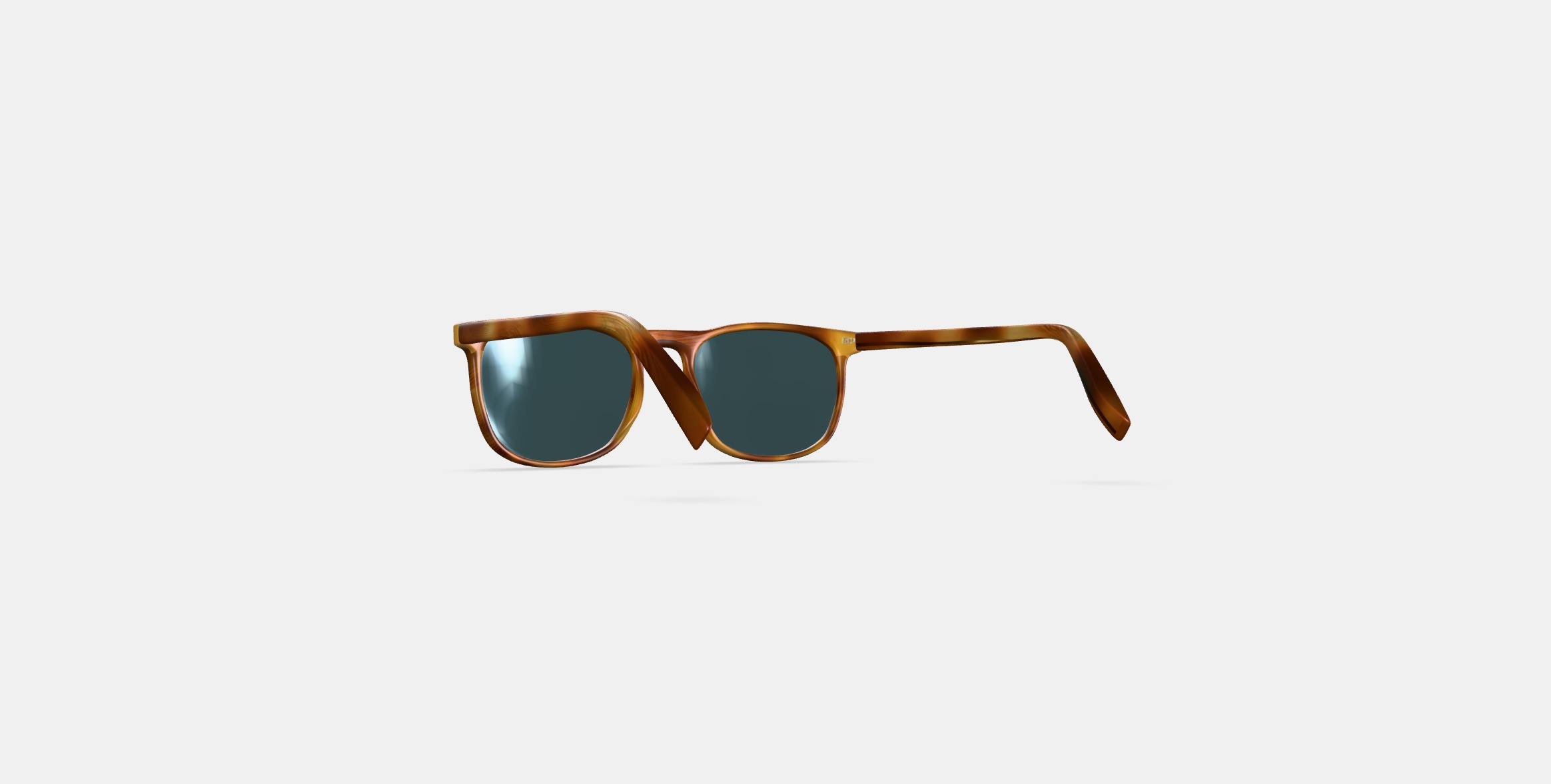 Alvin Sunglasses in English Oak Matte 3D model_16