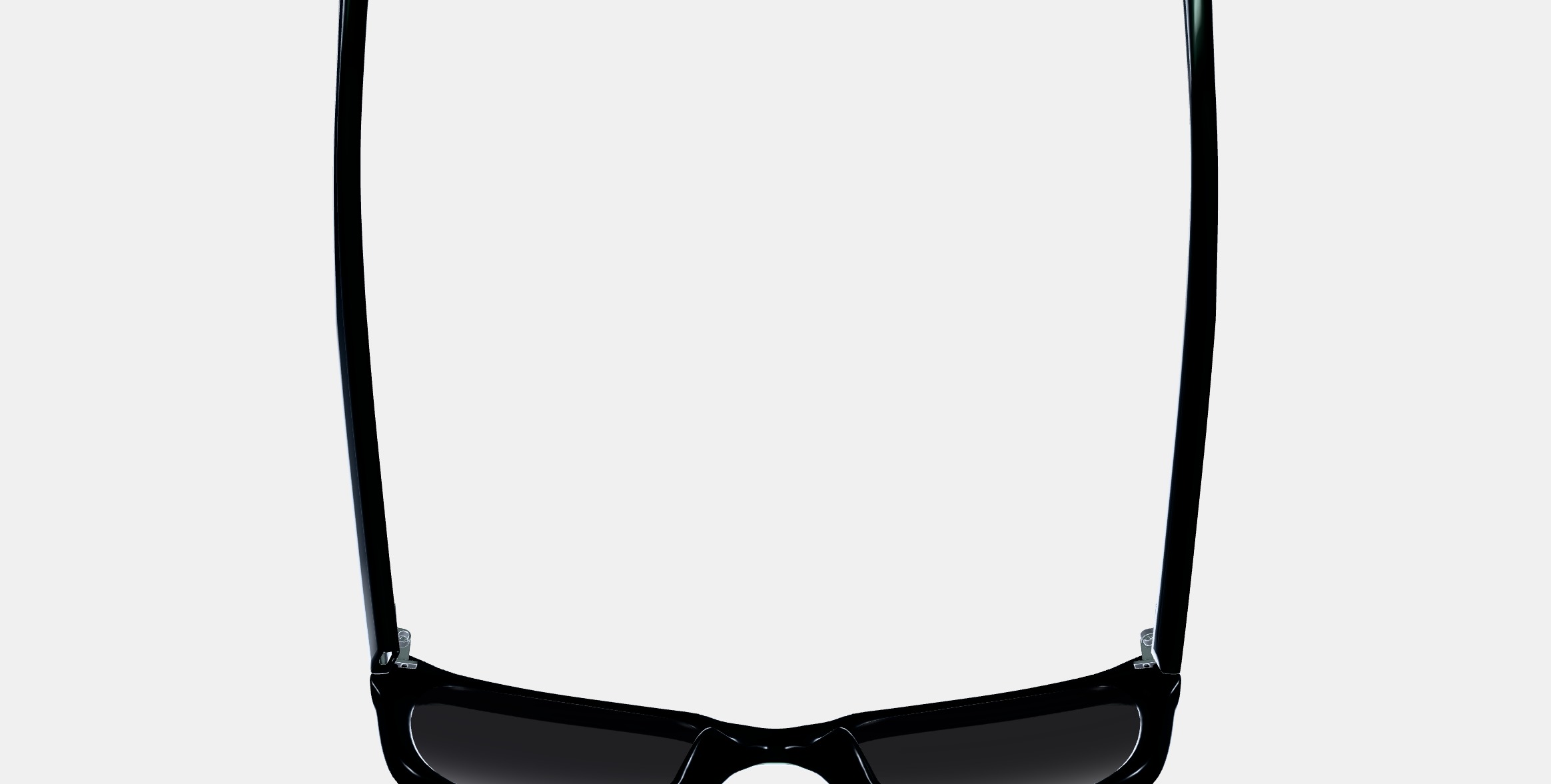 Aubrey Low Bridge Fit Sunglasses in Jet Black 3D model_8