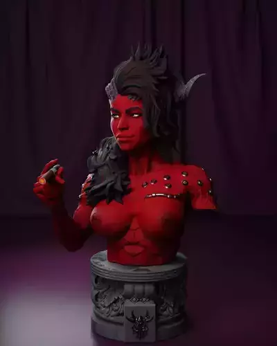 Karlach - Tabletop BG3 NSFW Bust 3D print model