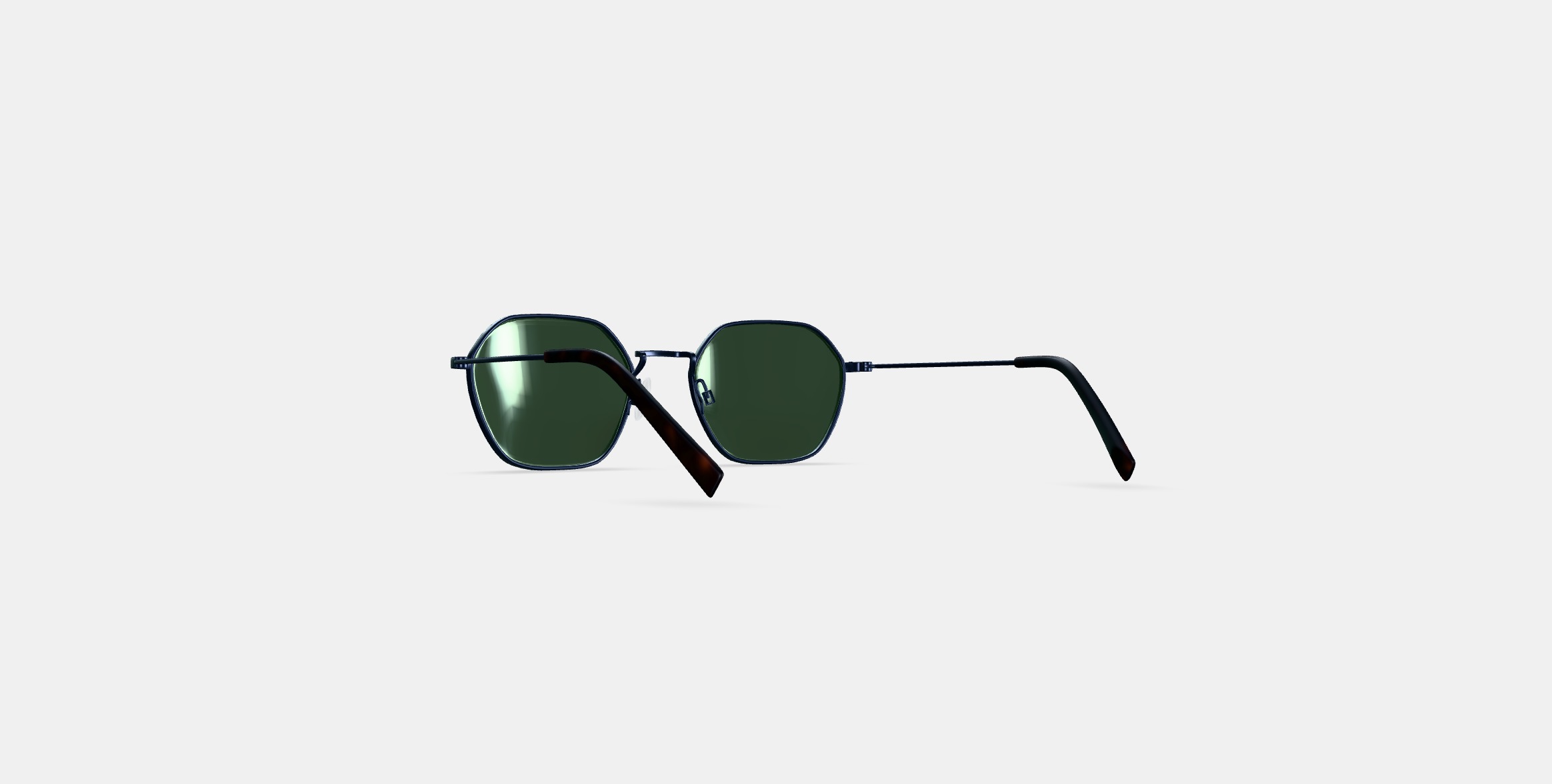Keiko Sunglasses in Brushed Ink 3D model_16