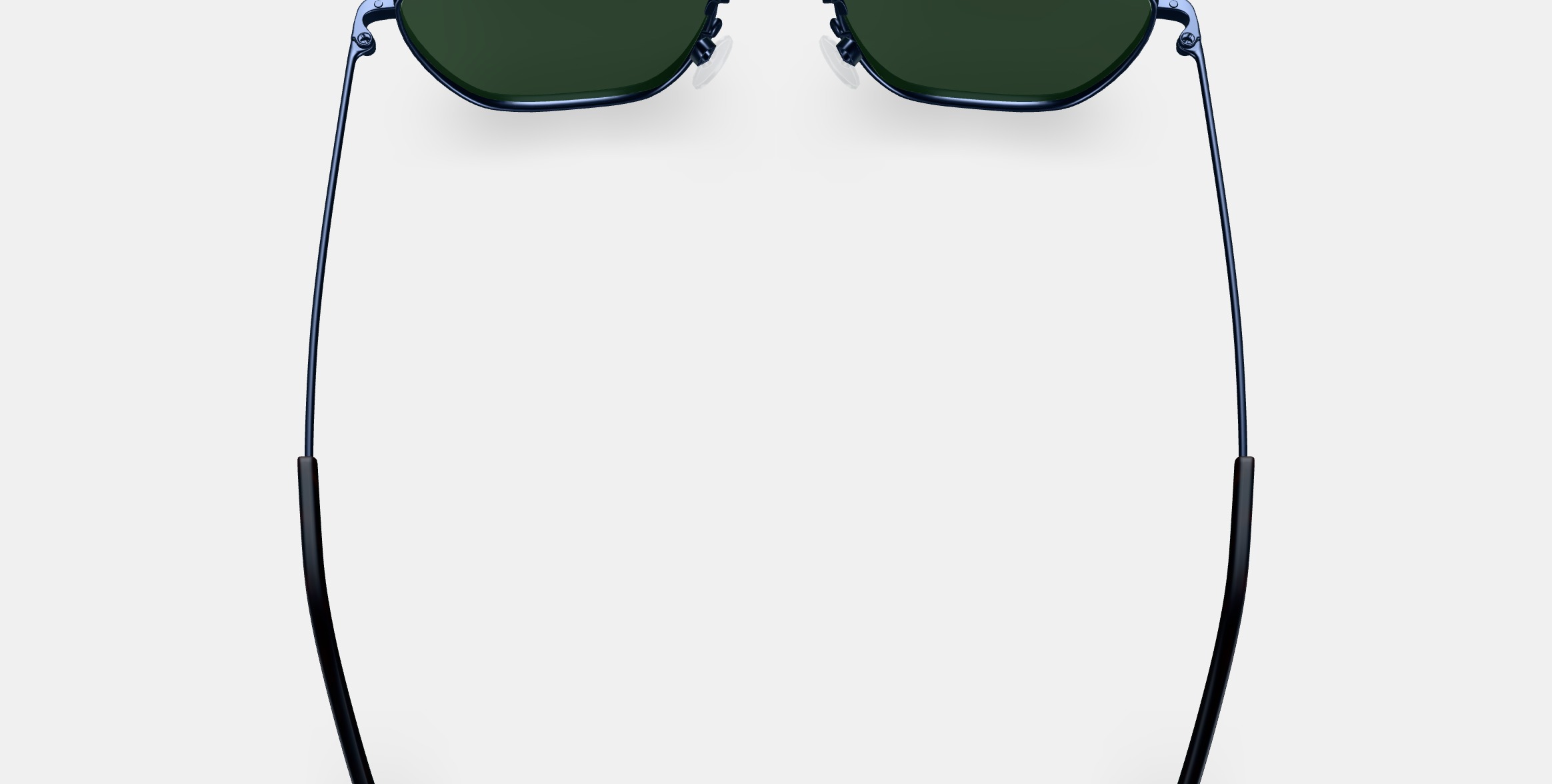 Keiko Sunglasses in Brushed Ink 3D model_4