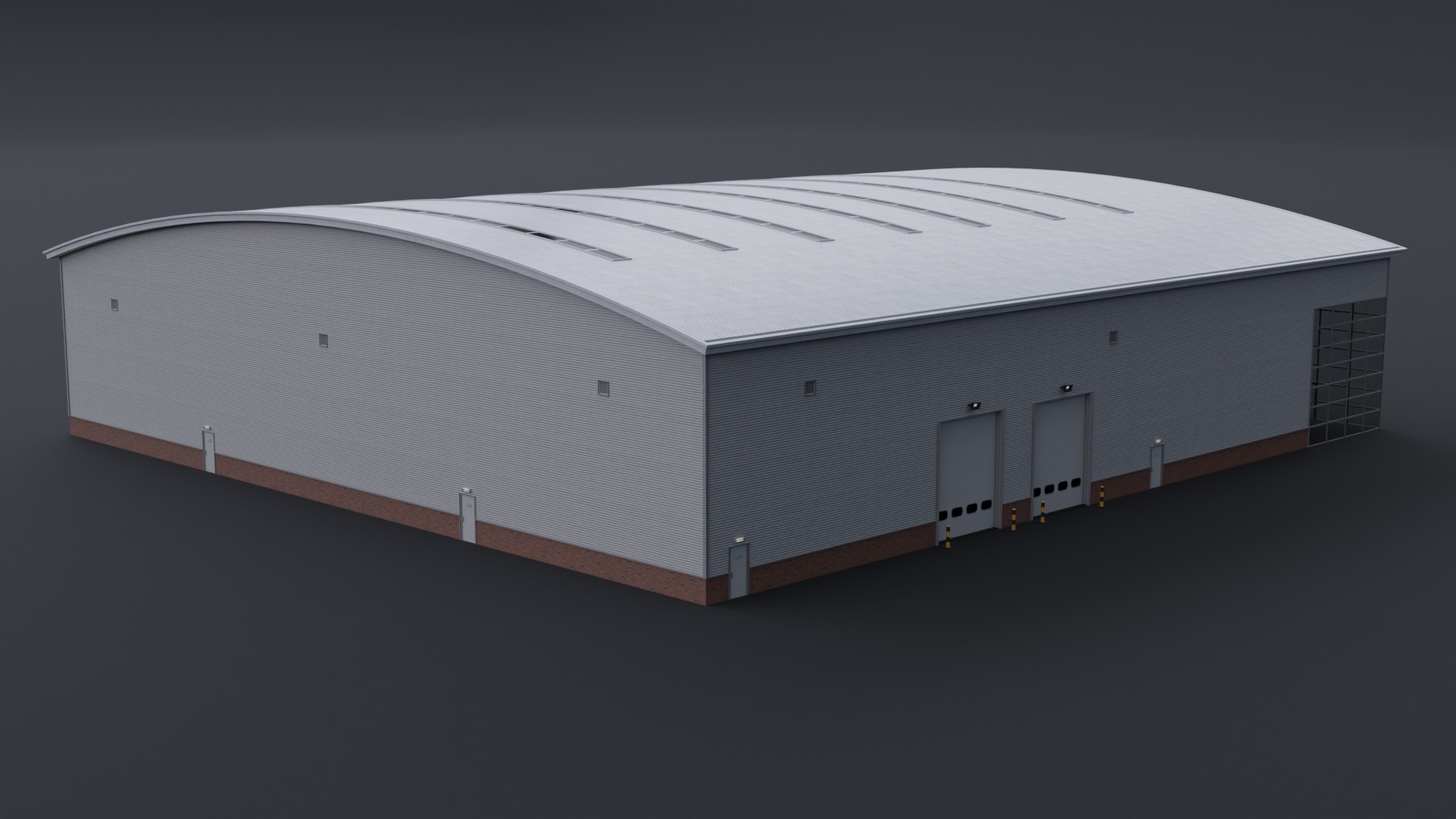 Warehouse 6 Low-poly 3D model_1