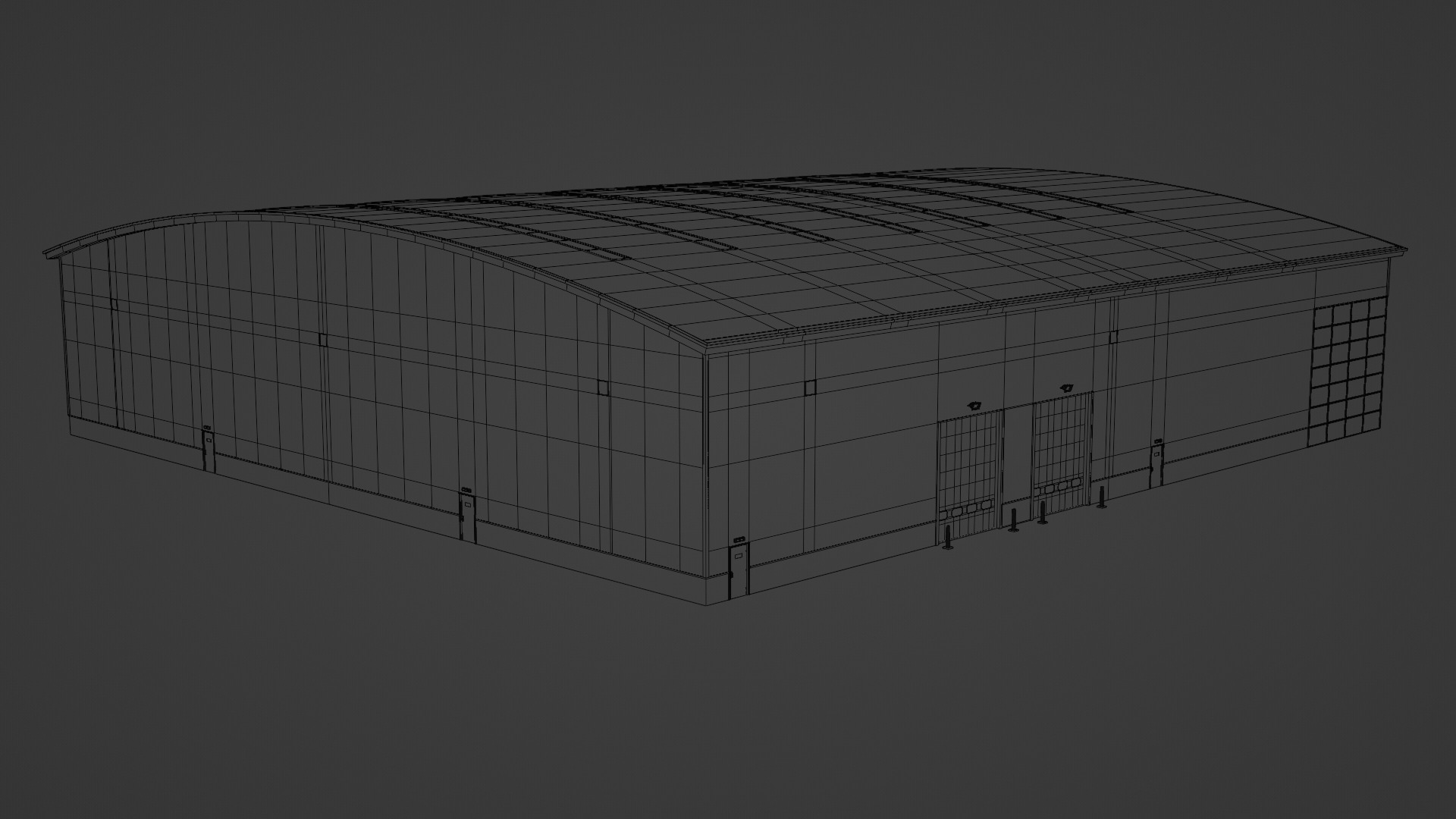 Warehouse 6 Low-poly 3D model_8