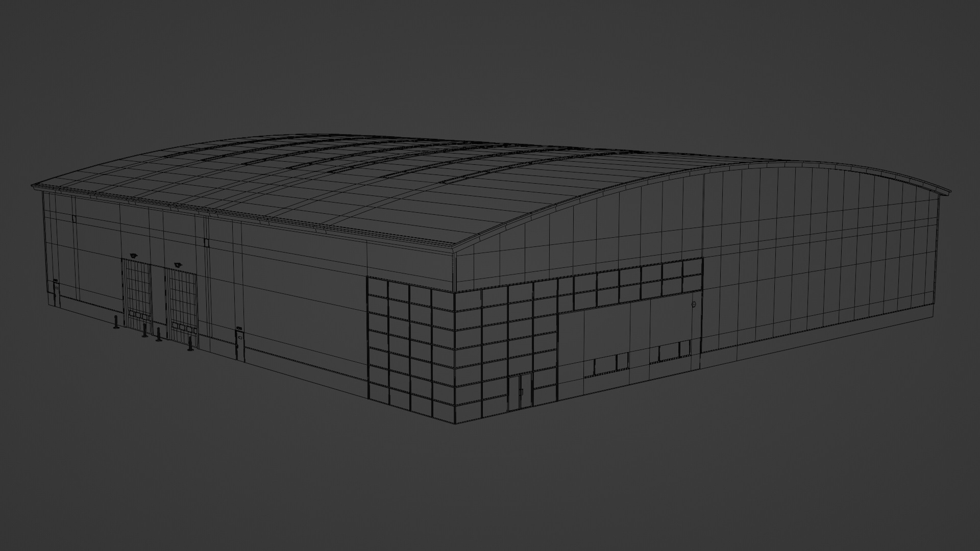 Warehouse 6 Low-poly 3D model_7