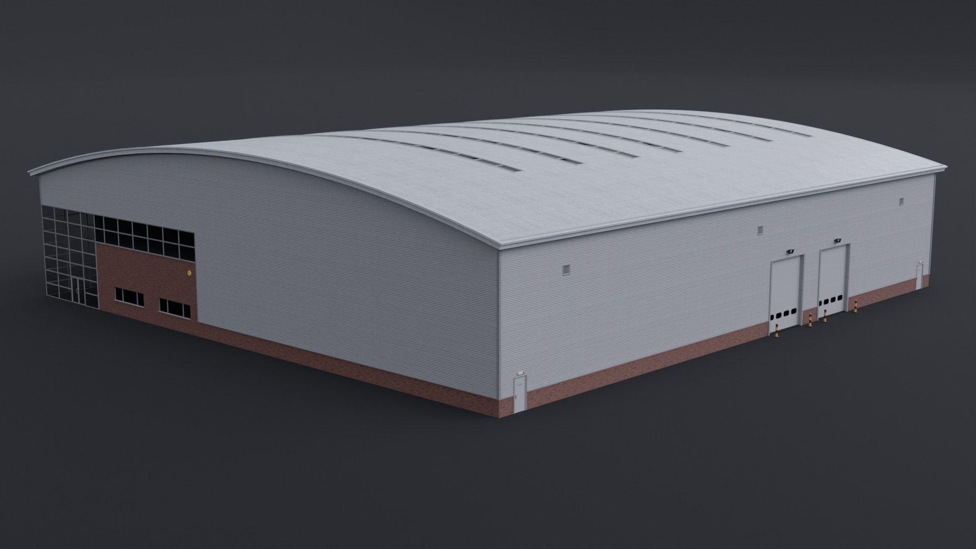 Warehouse 6 Low-poly 3D model_3