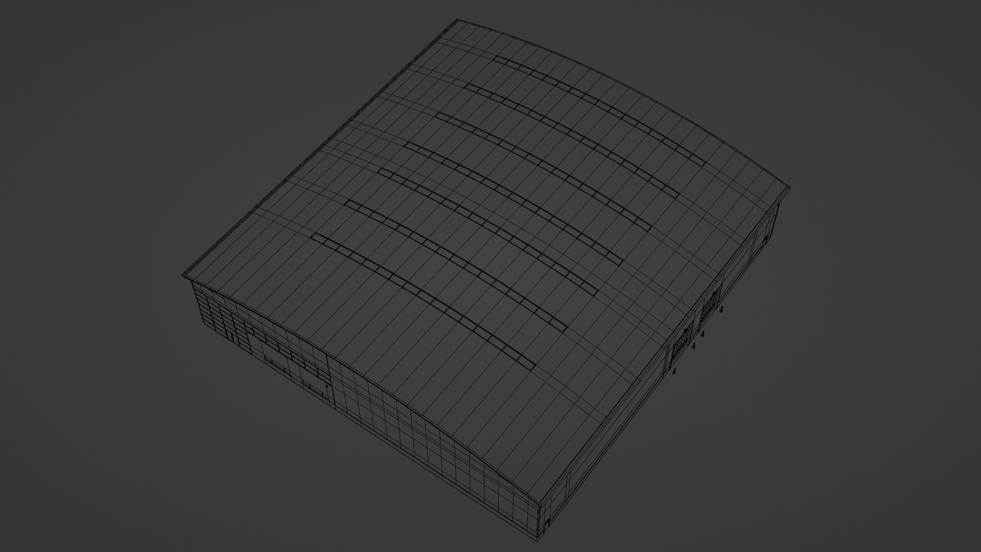 Warehouse 6 Low-poly 3D model_9
