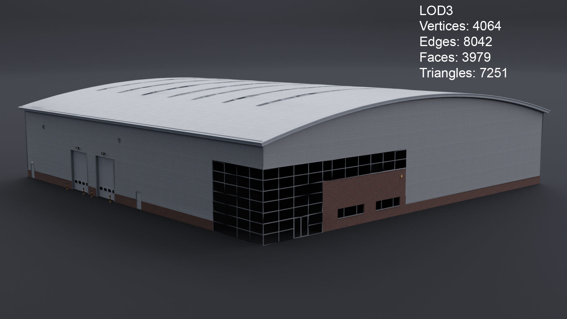 Warehouse 6 Low-poly 3D model_13