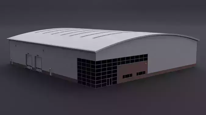 Warehouse 6 Low-poly 3D model