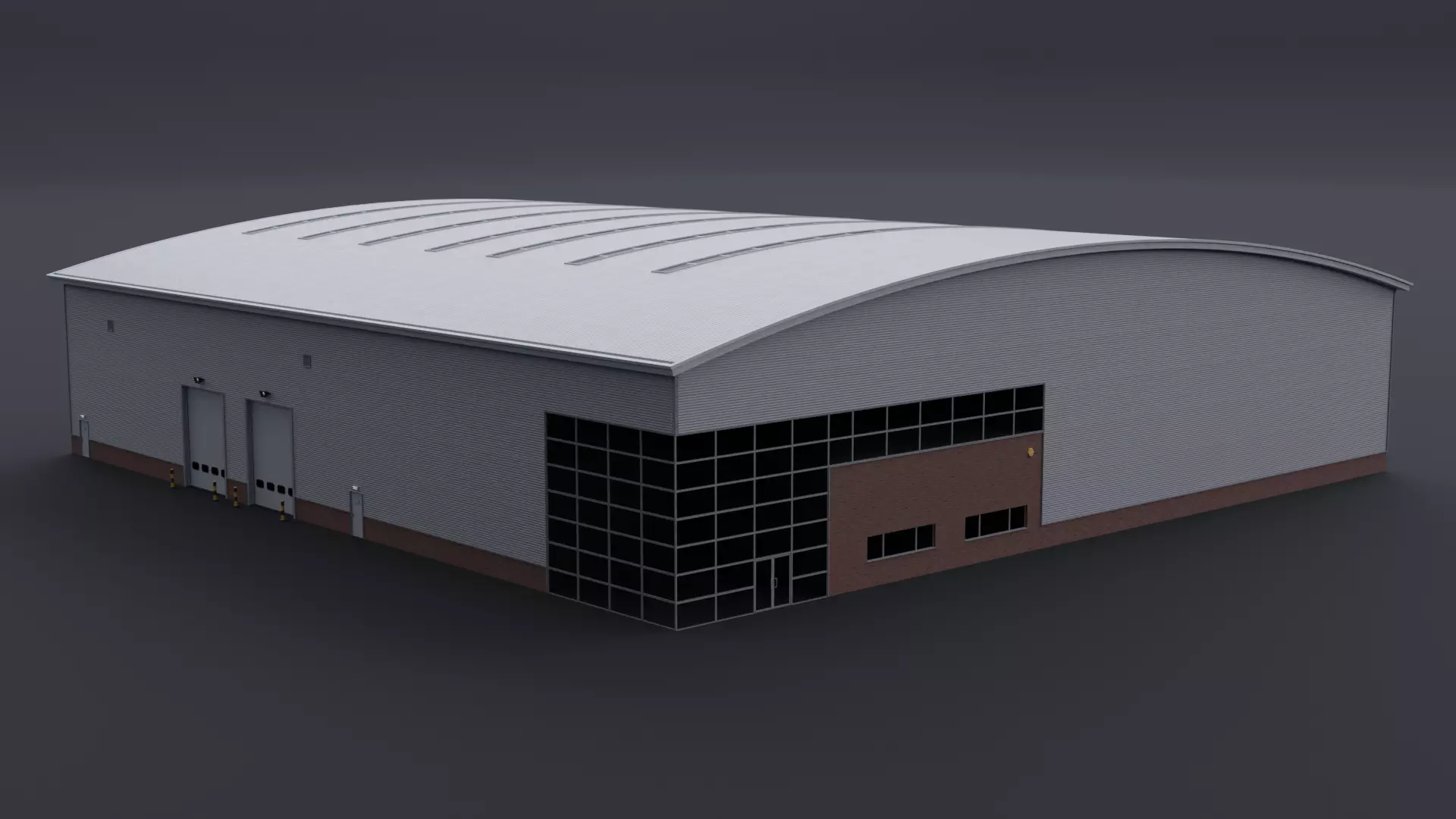 Warehouse 6 Low-poly 3D model_0