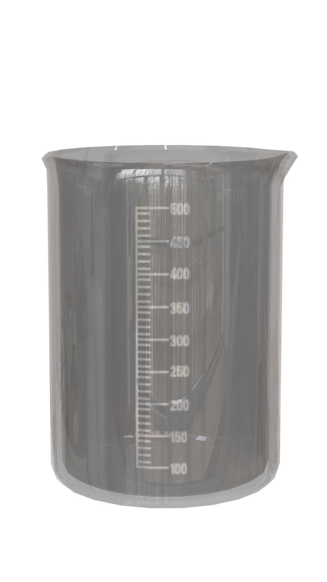 chemistry lab flask Low-poly 3D model_2