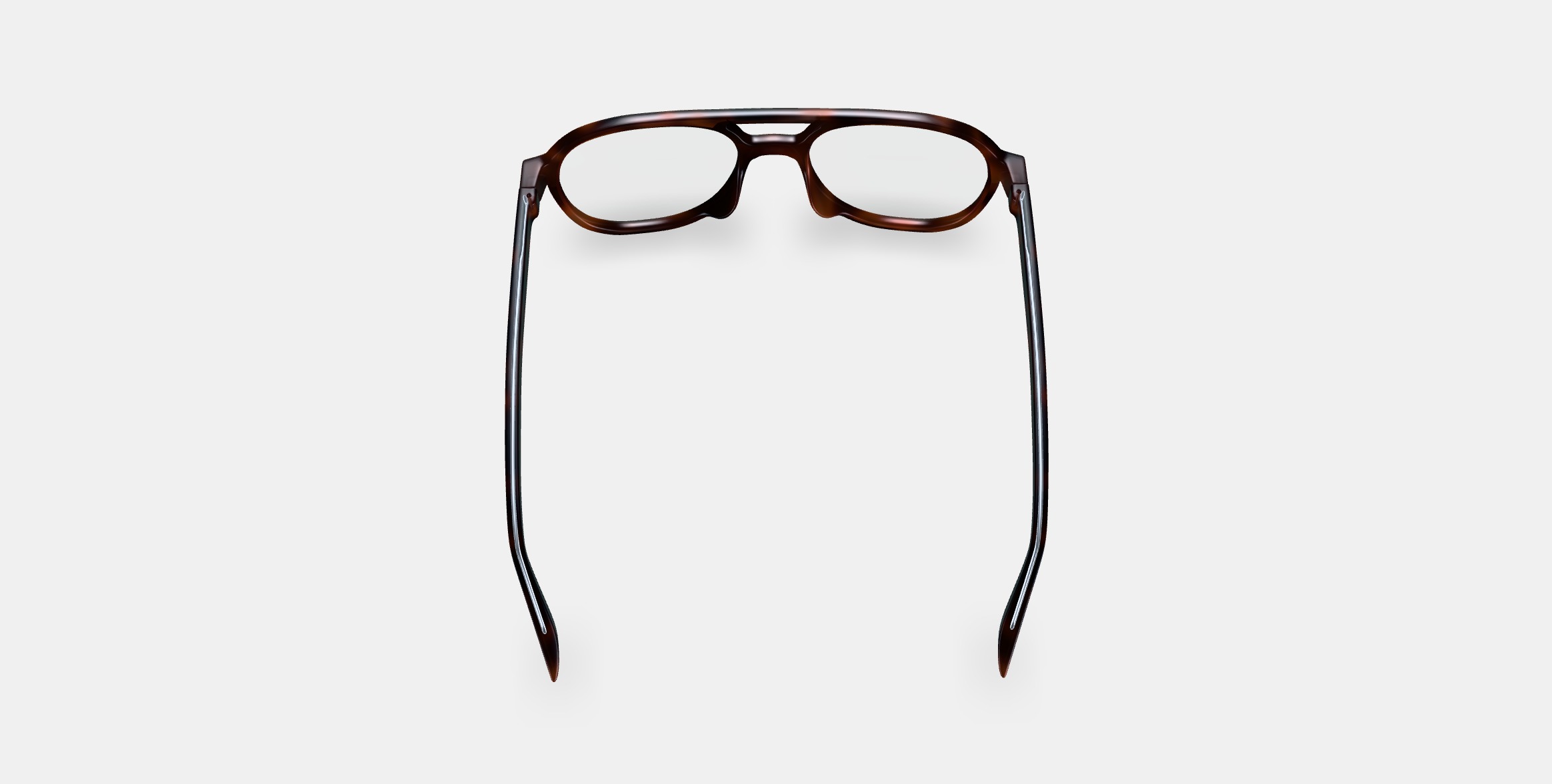 Fielder Eyeglasses in Cognac Tortoise Matte 3D model_3
