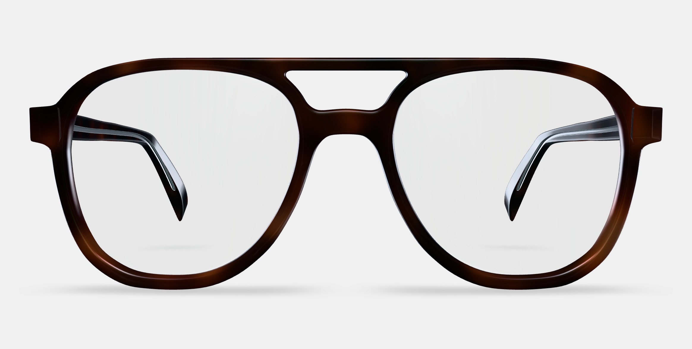Fielder Eyeglasses in Cognac Tortoise Matte 3D model_11