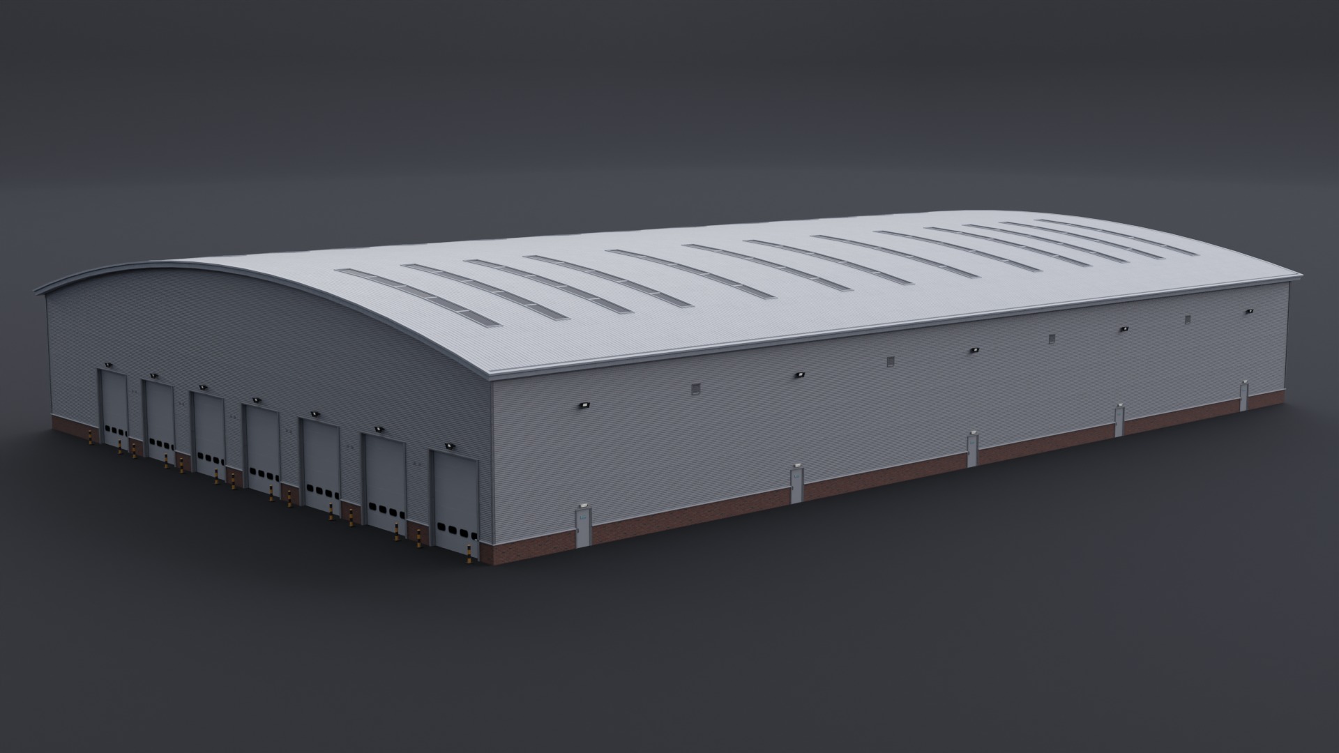 Warehouse 7 Low-poly 3D model_2