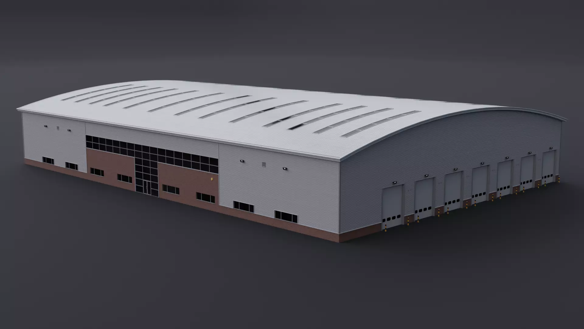 Warehouse 7 Low-poly 3D model_0