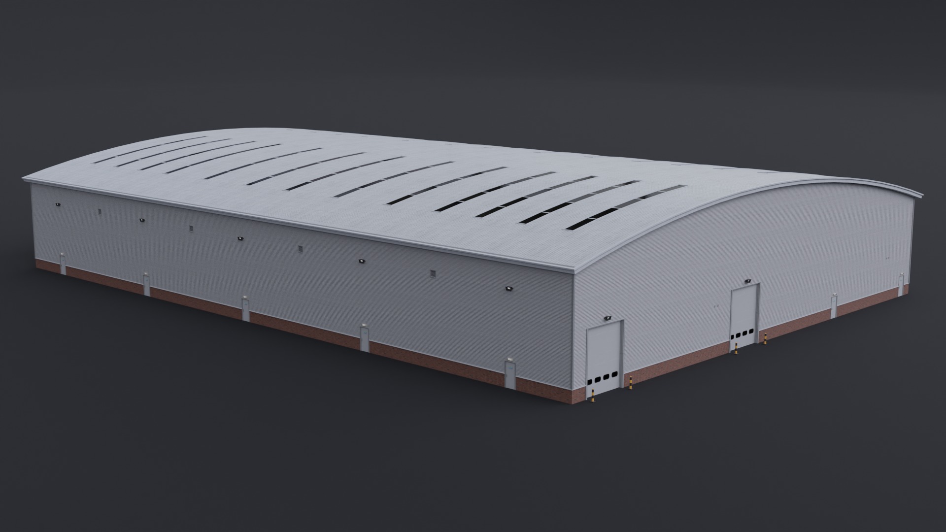 Warehouse 7 Low-poly 3D model_3