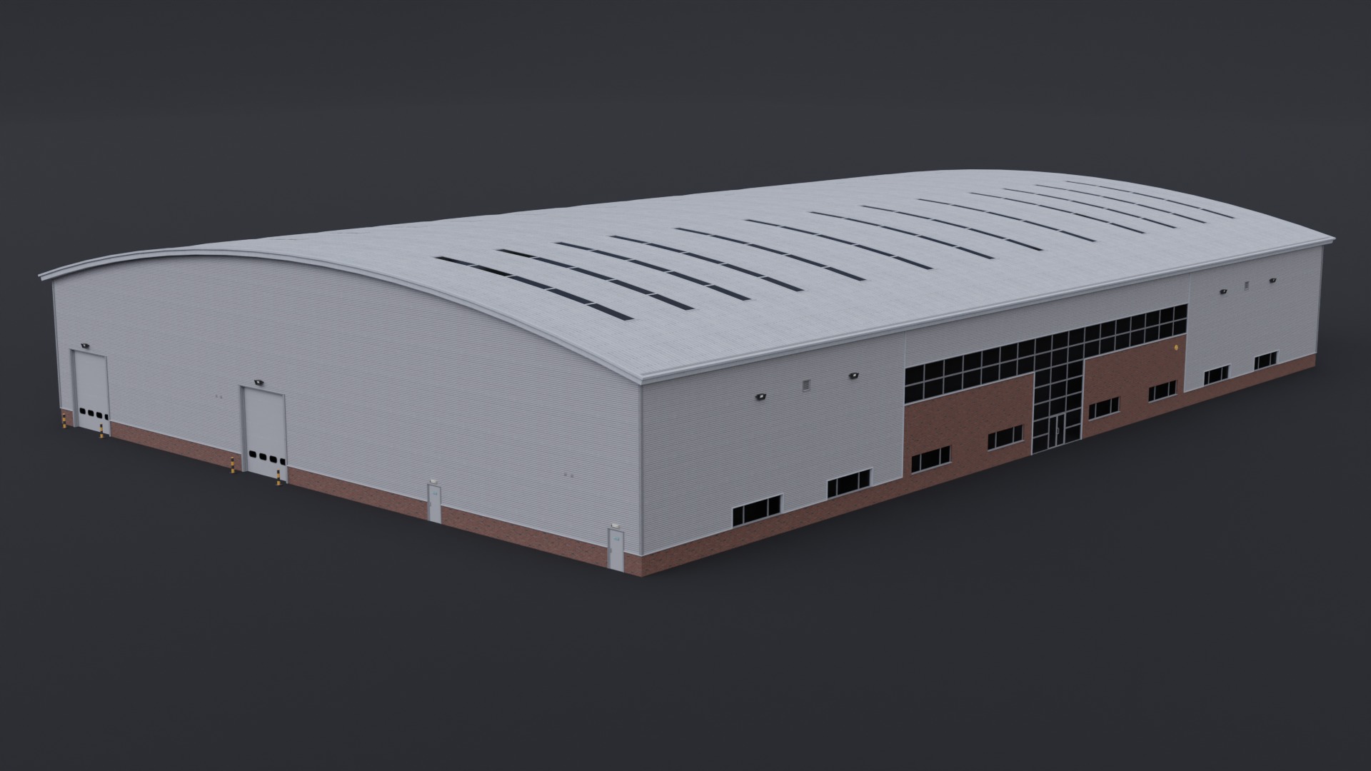 Warehouse 7 Low-poly 3D model_1