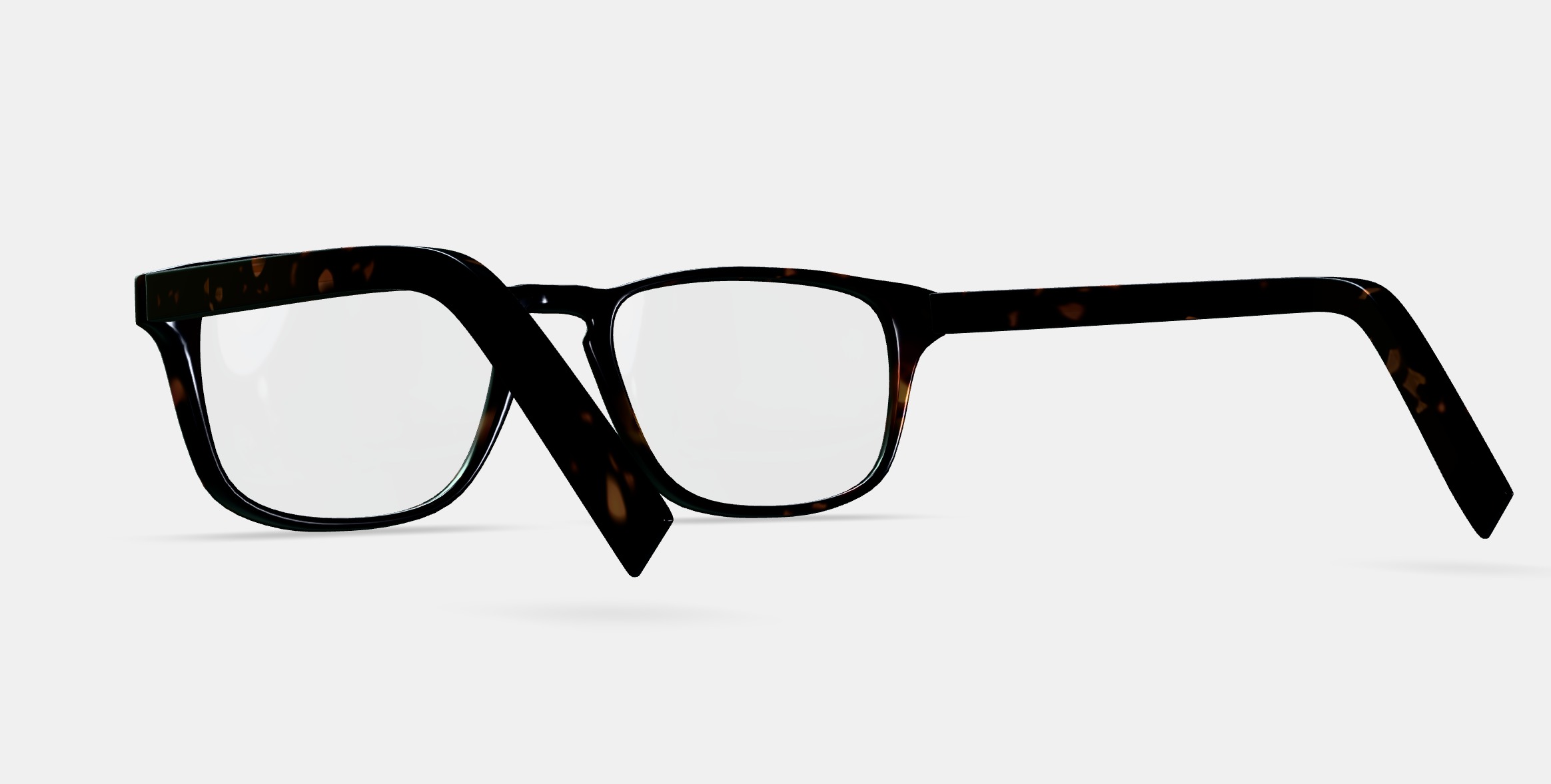 Bensen Eyeglasses in Whiskey Tortoise 3D model_3