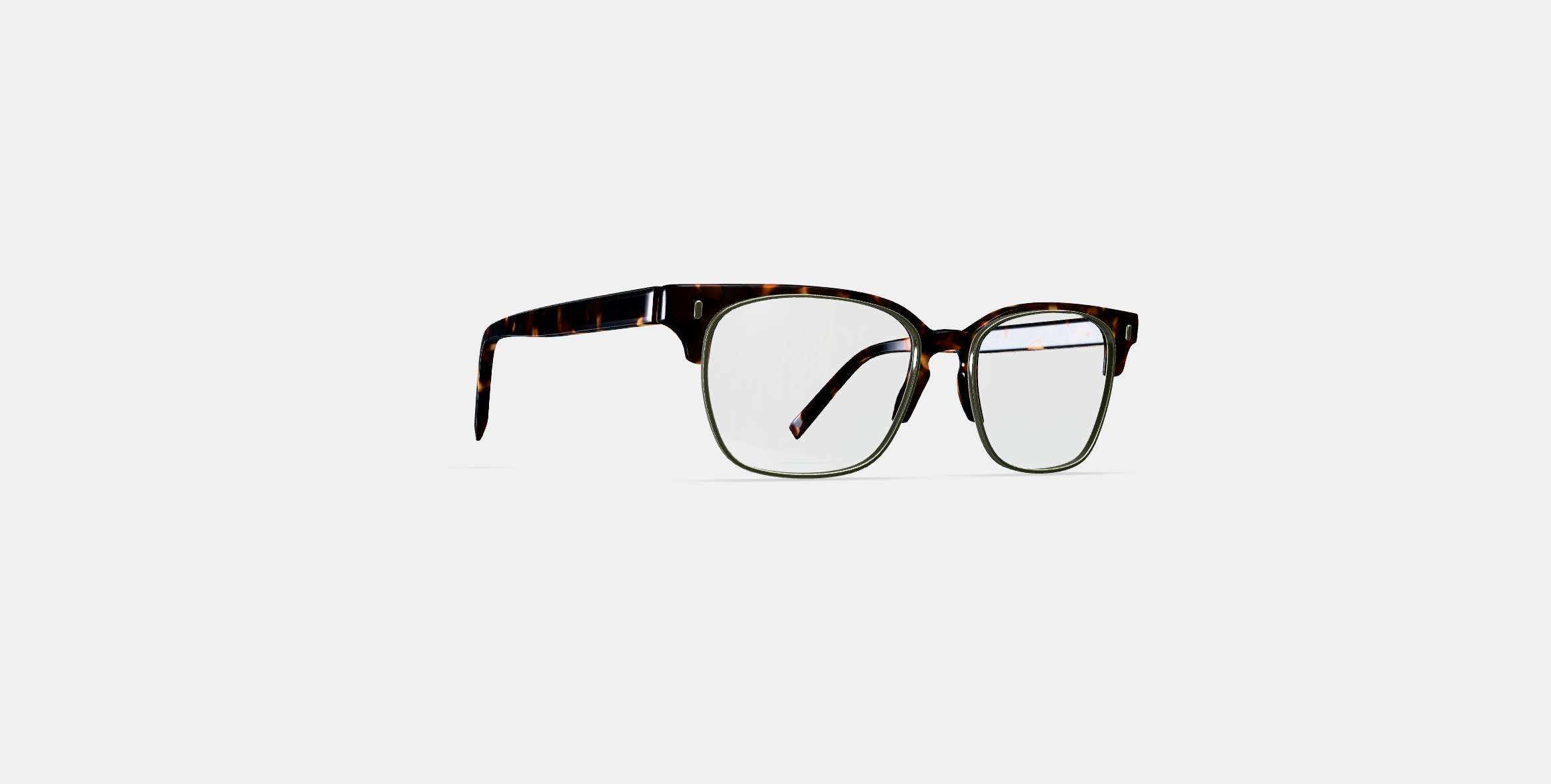 Ames Eyeglasses in Whiskey Tortoise with Riesling 3D model_2