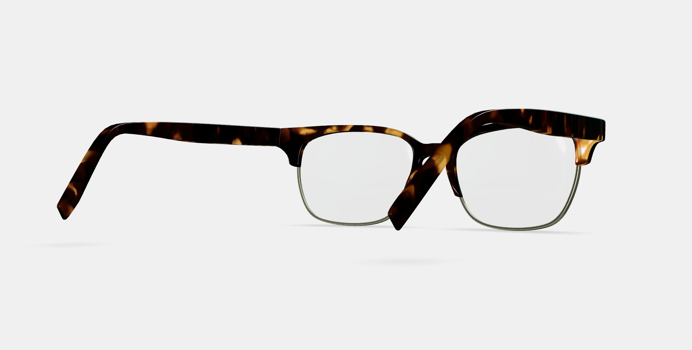 Ames Eyeglasses in Whiskey Tortoise with Riesling 3D model_6