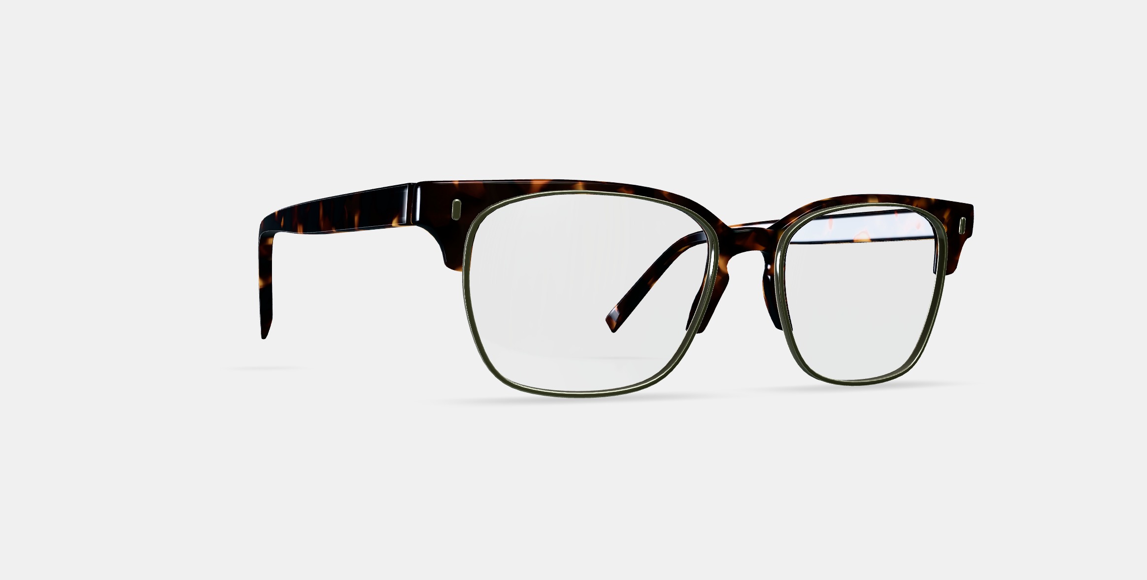 Ames Eyeglasses in Whiskey Tortoise with Riesling 3D model_9