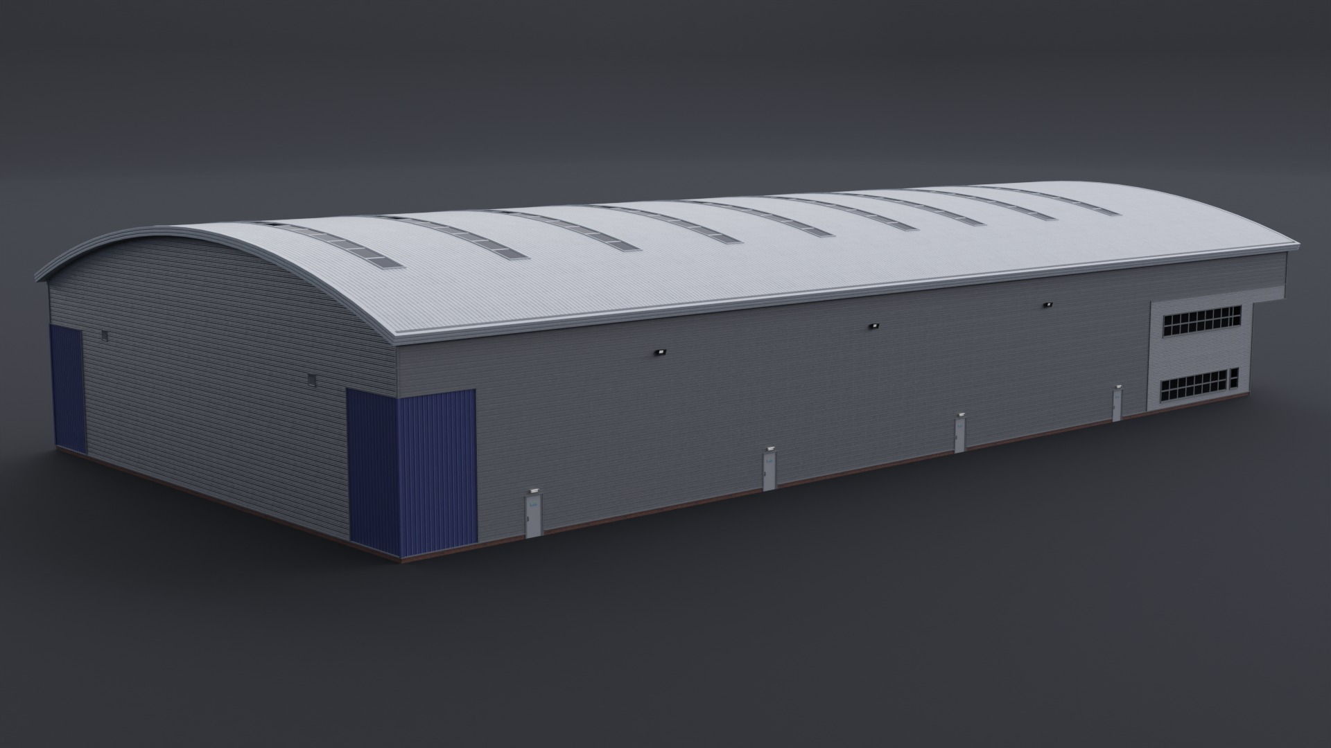 Warehouse 8 Low-poly 3D model_1