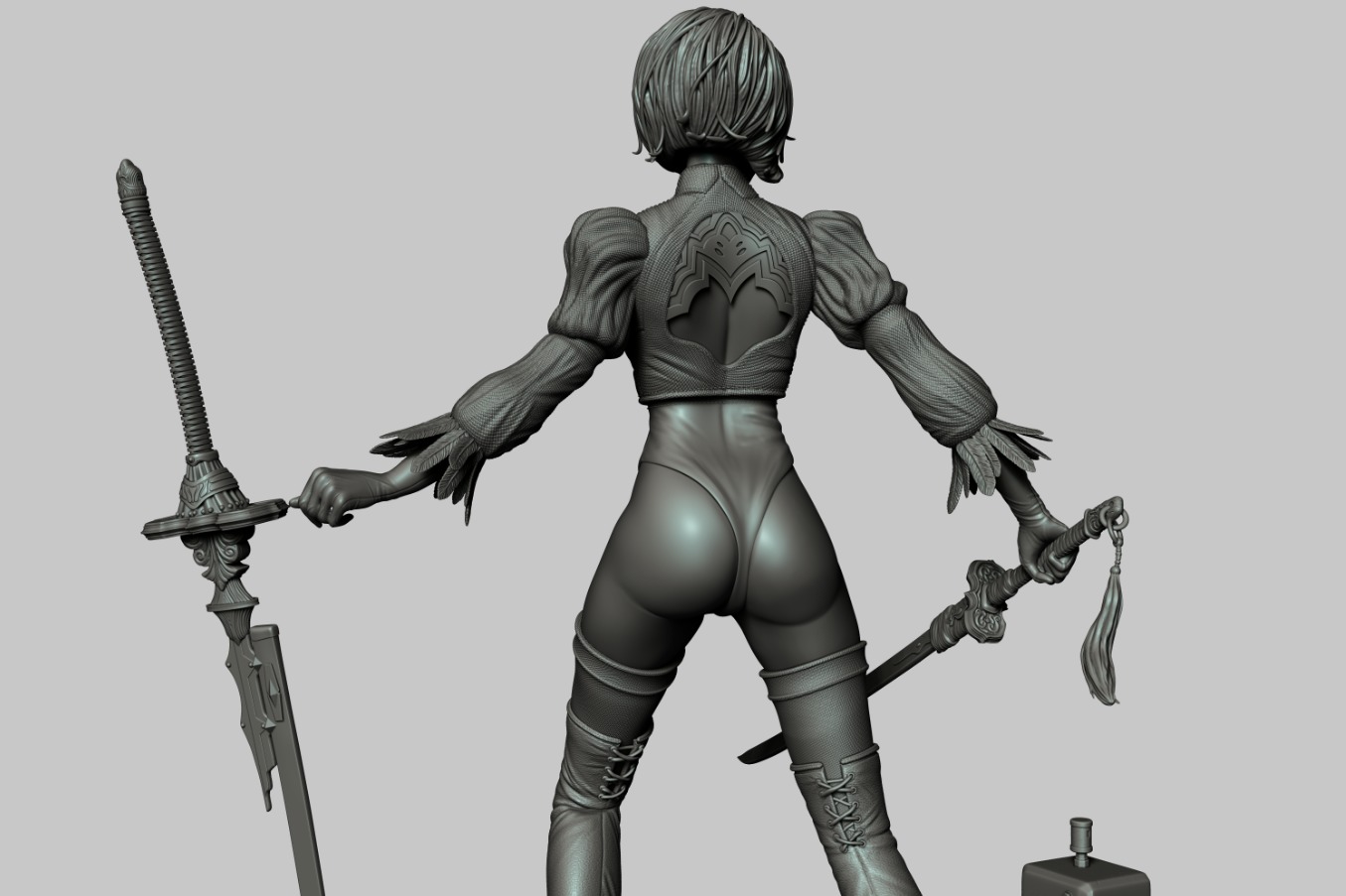 2B - NieR Automata 3D print model_2