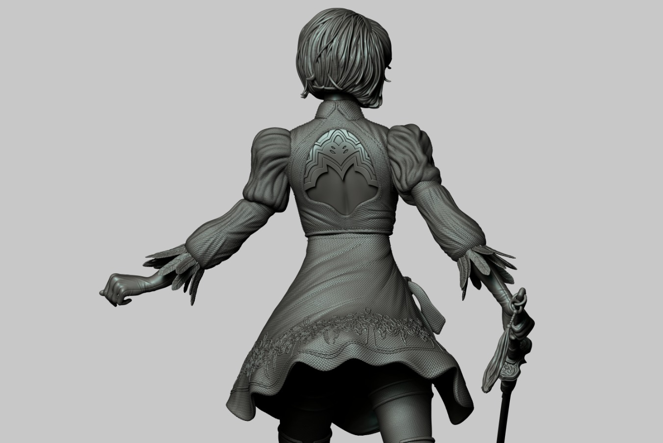 2B - NieR Automata 3D print model_7