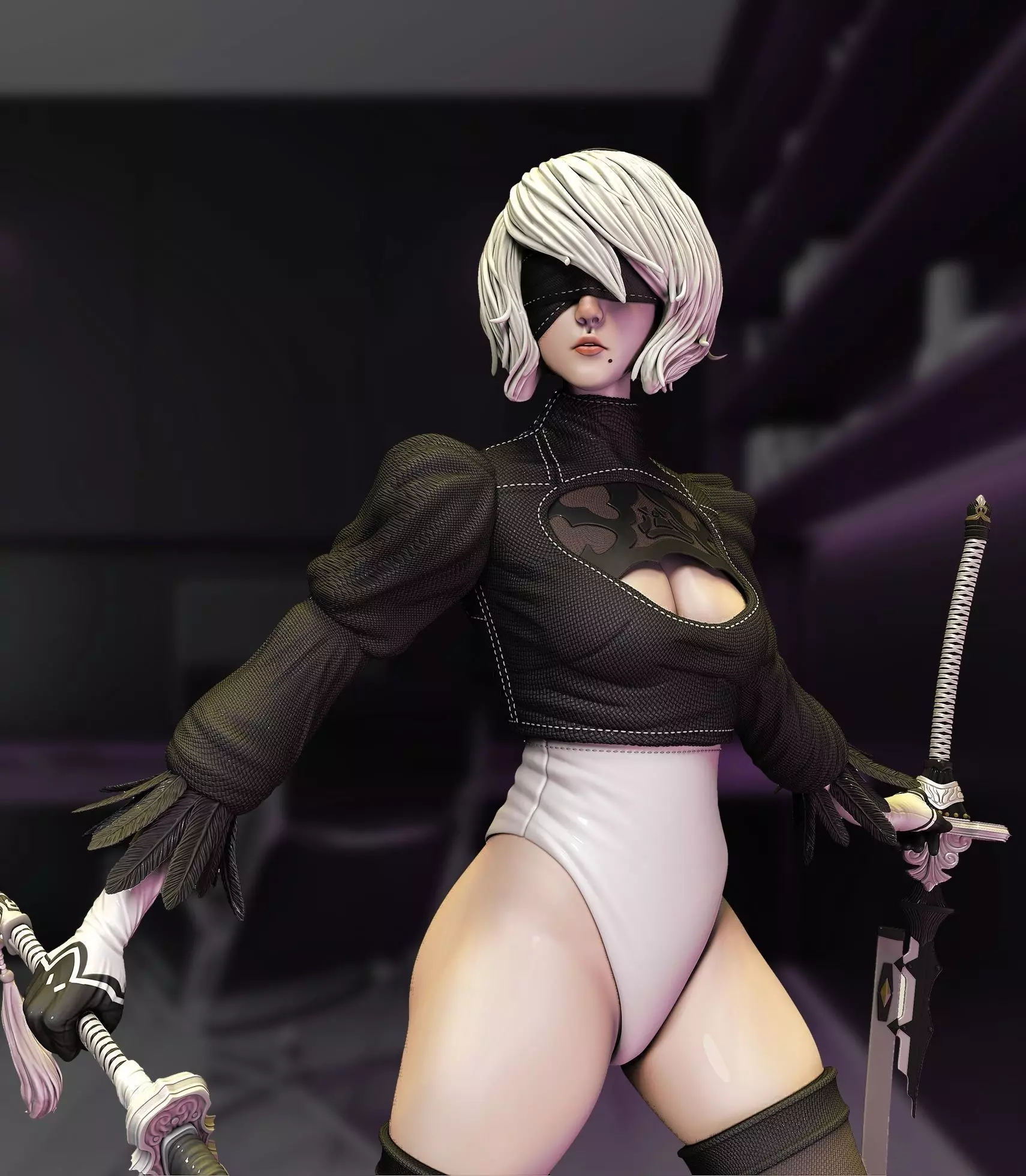 2B - NieR Automata 3D print model_0