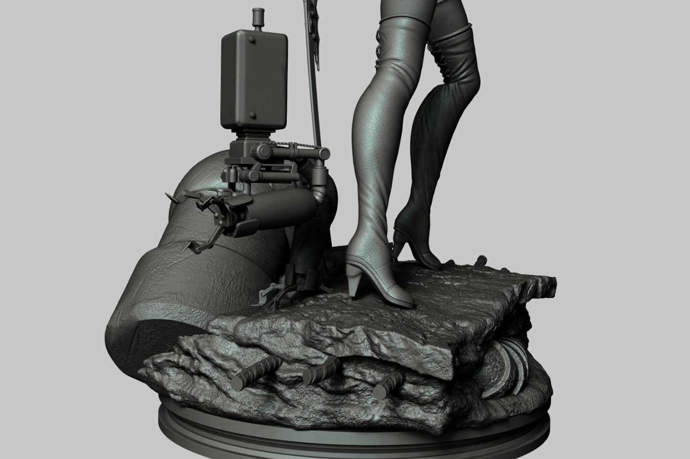 2B - NieR Automata 3D print model_4